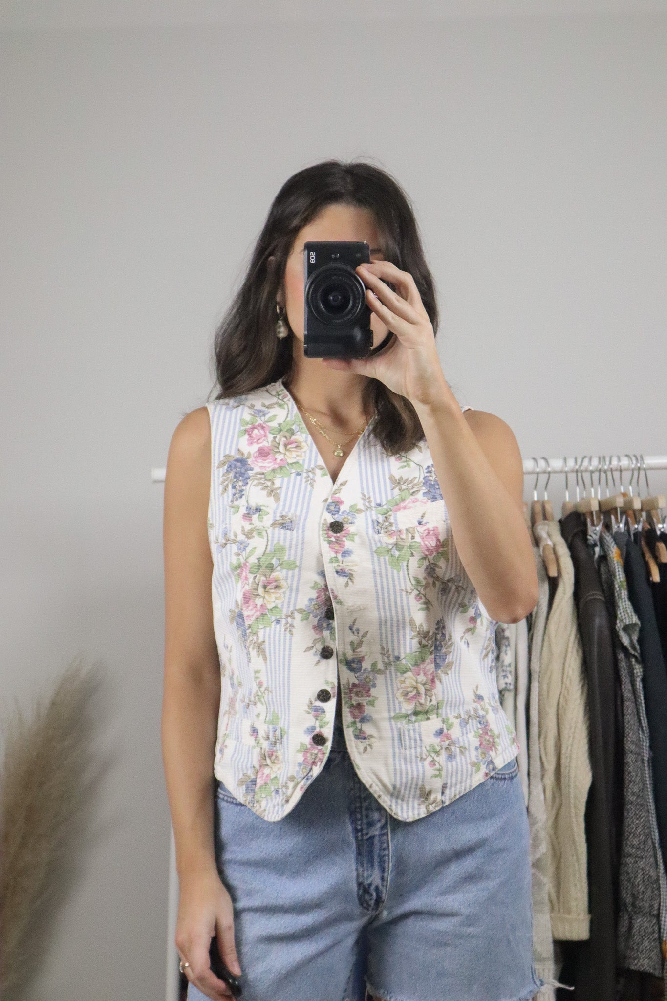 Vintage x Cotton Patterned Vest (M)