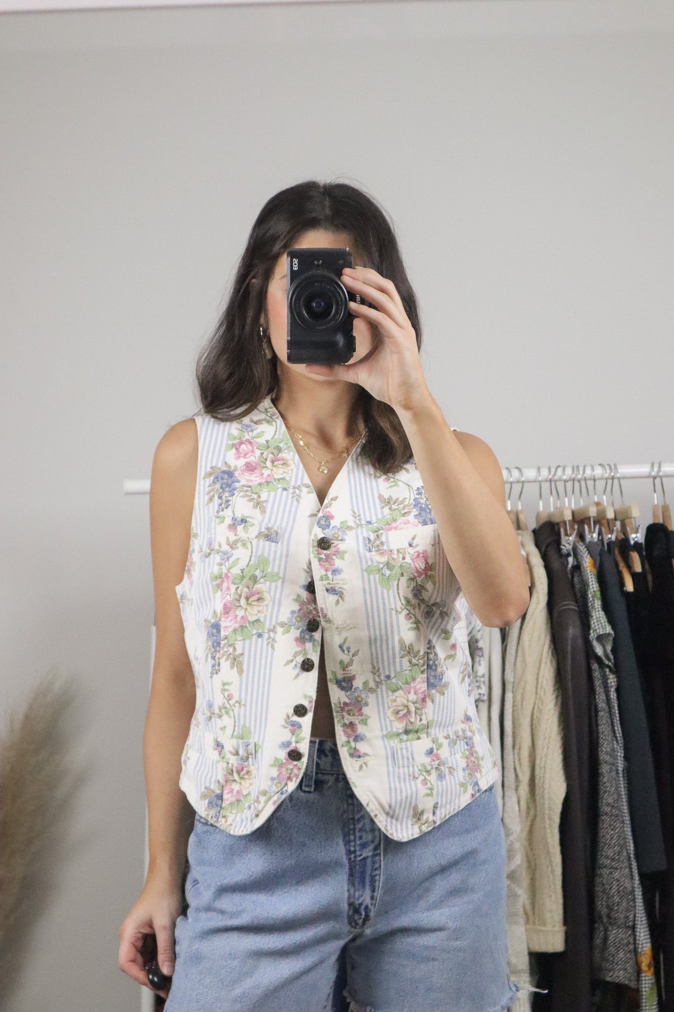 Vintage x Cotton Patterned Vest (M)