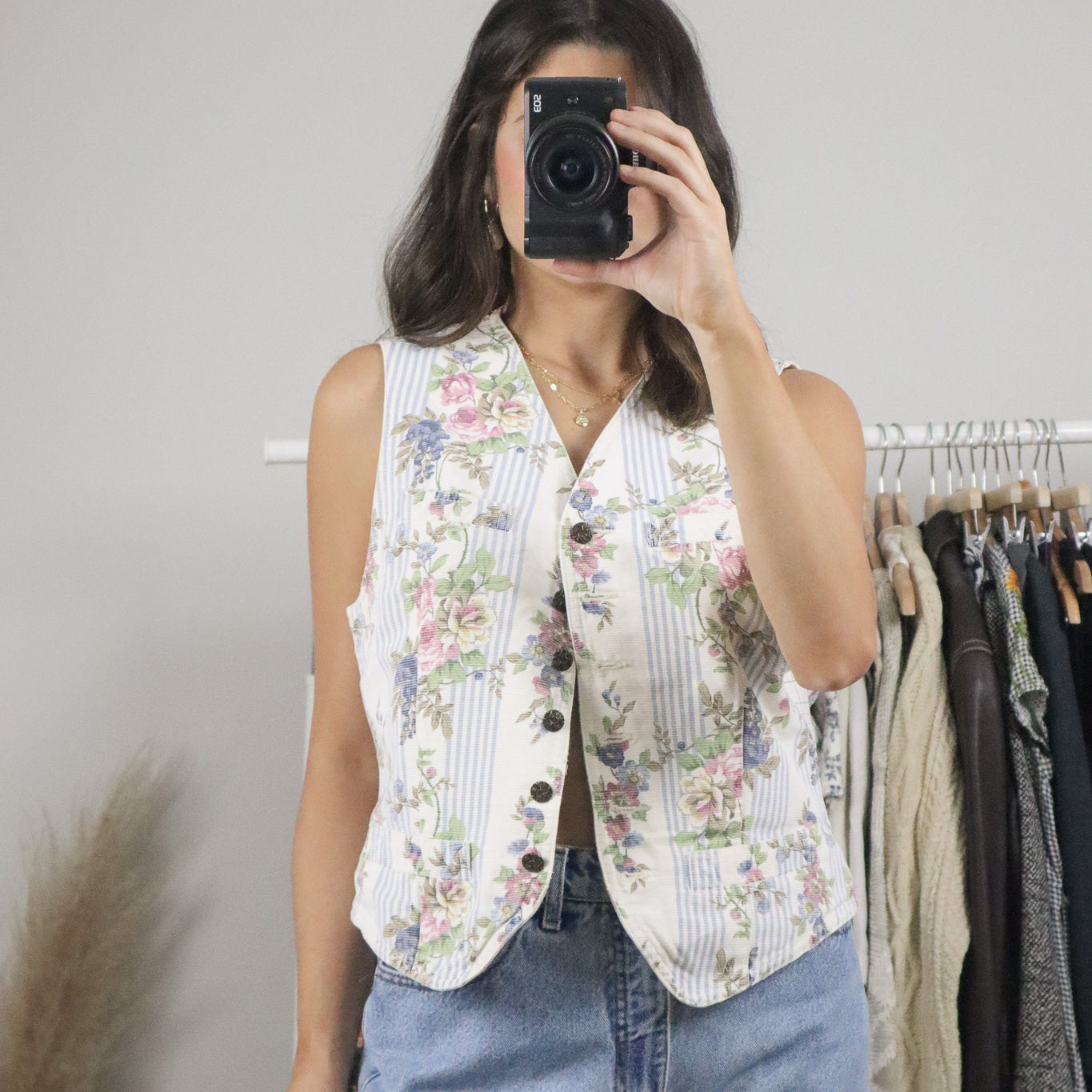 Vintage x Cotton Patterned Vest (M)
