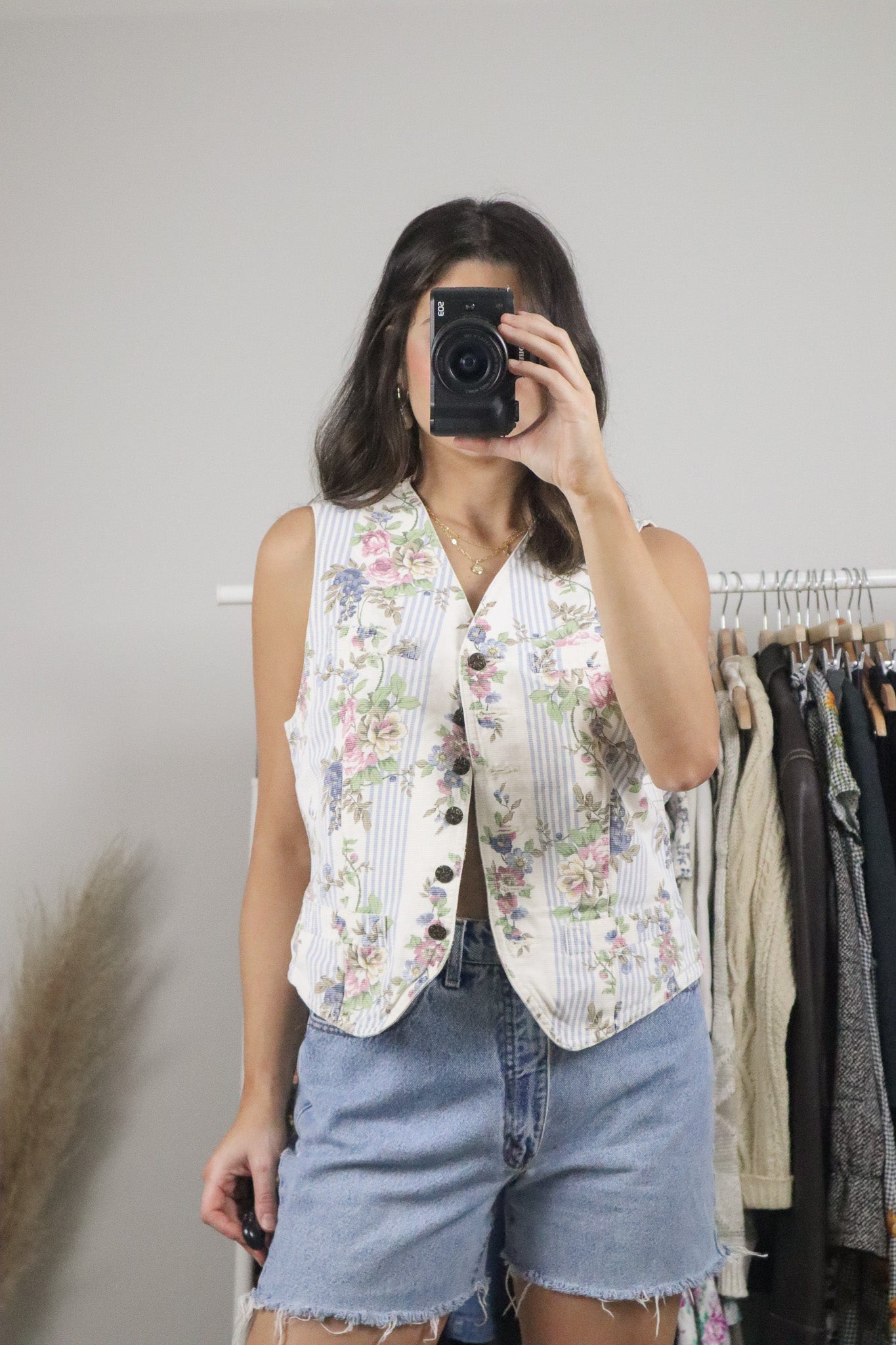 Vintage x Cotton Patterned Vest (M)