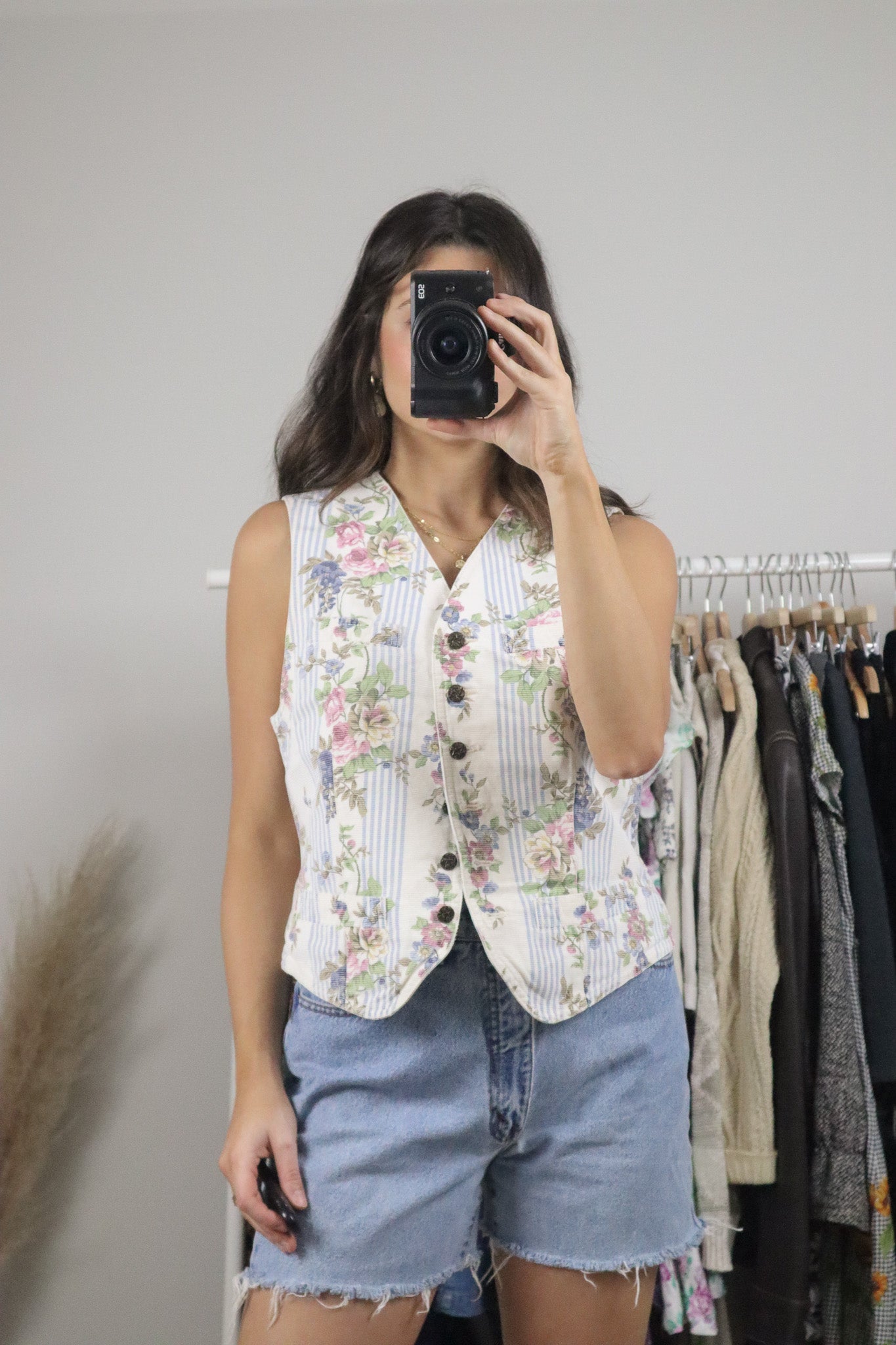 Vintage x Cotton Patterned Vest (M)