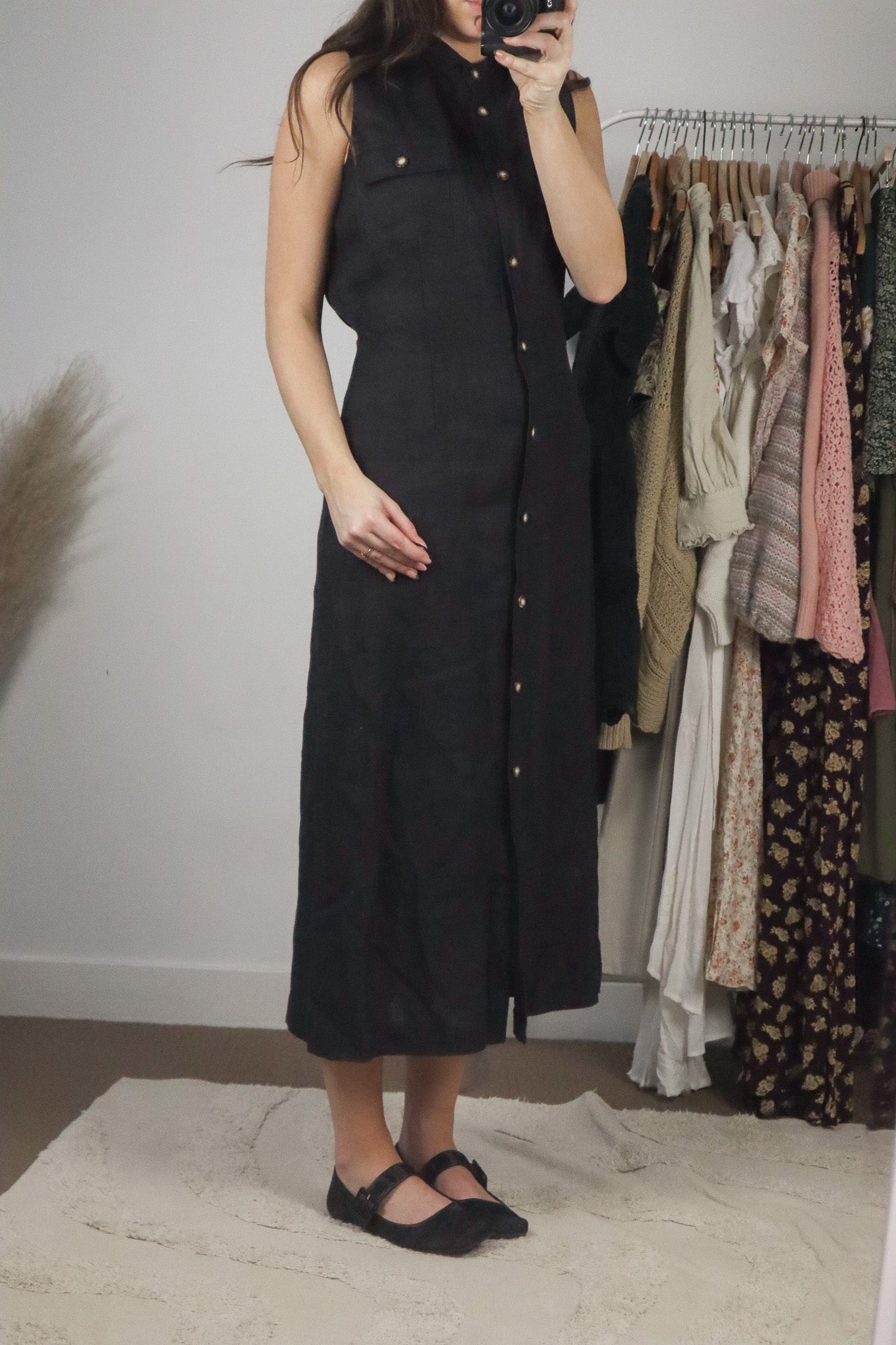 Vintage x Linen Button Down Dress (8)