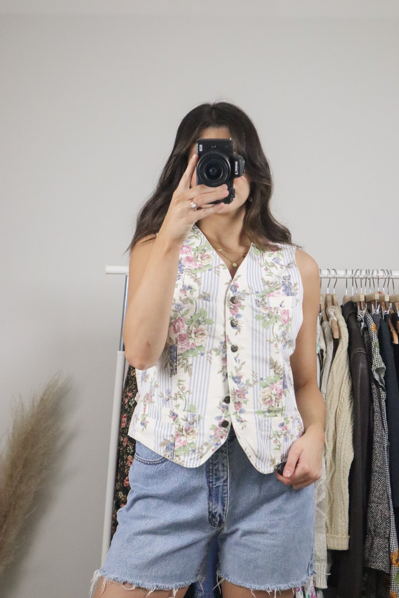 Vintage x Cotton Patterned Vest (M)