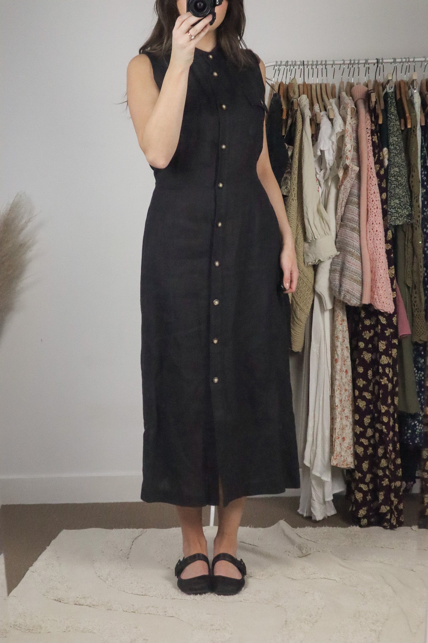 Vintage x Linen Button Down Dress (8)