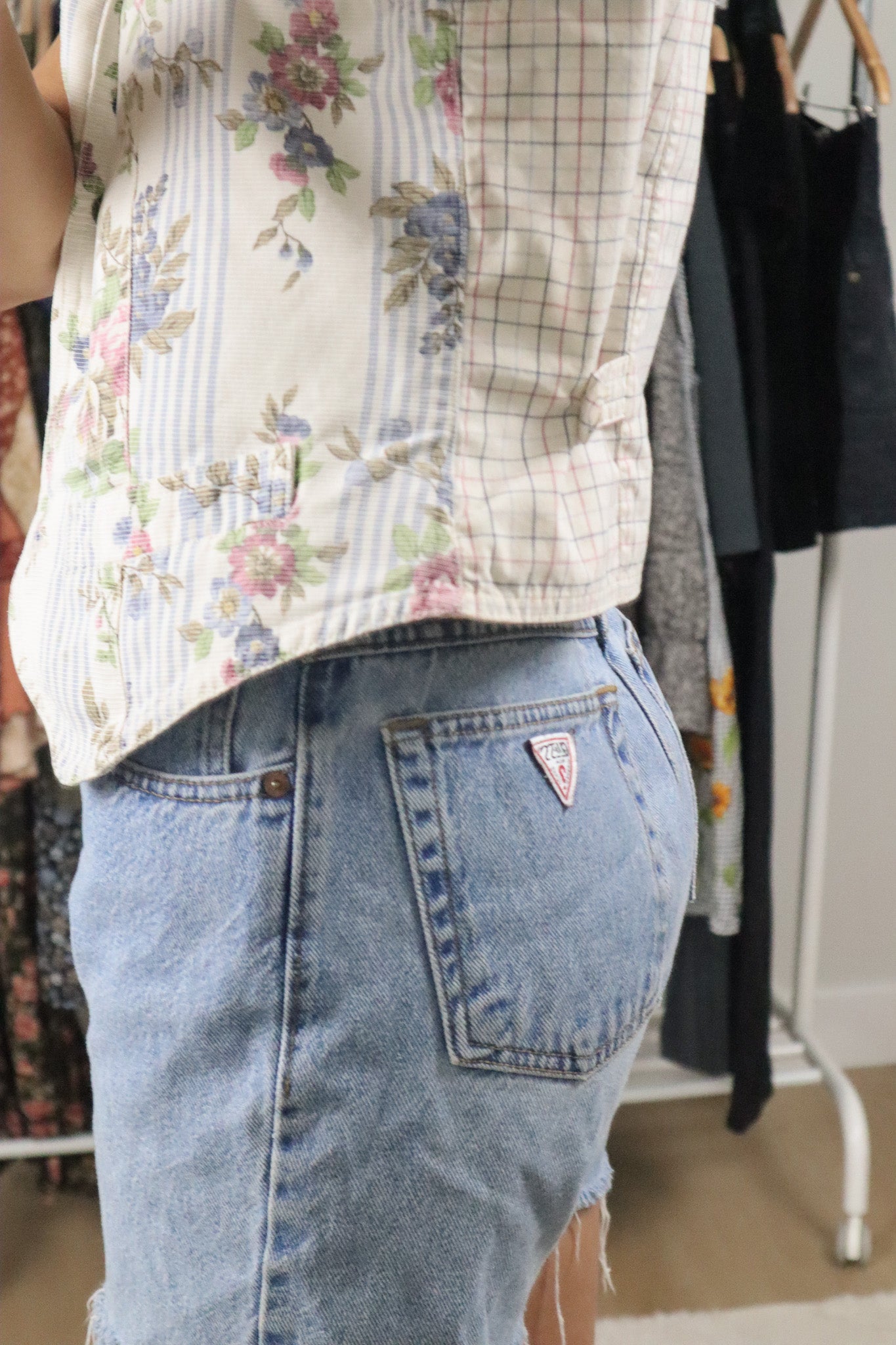 Vintage x Cotton Patterned Vest (M)