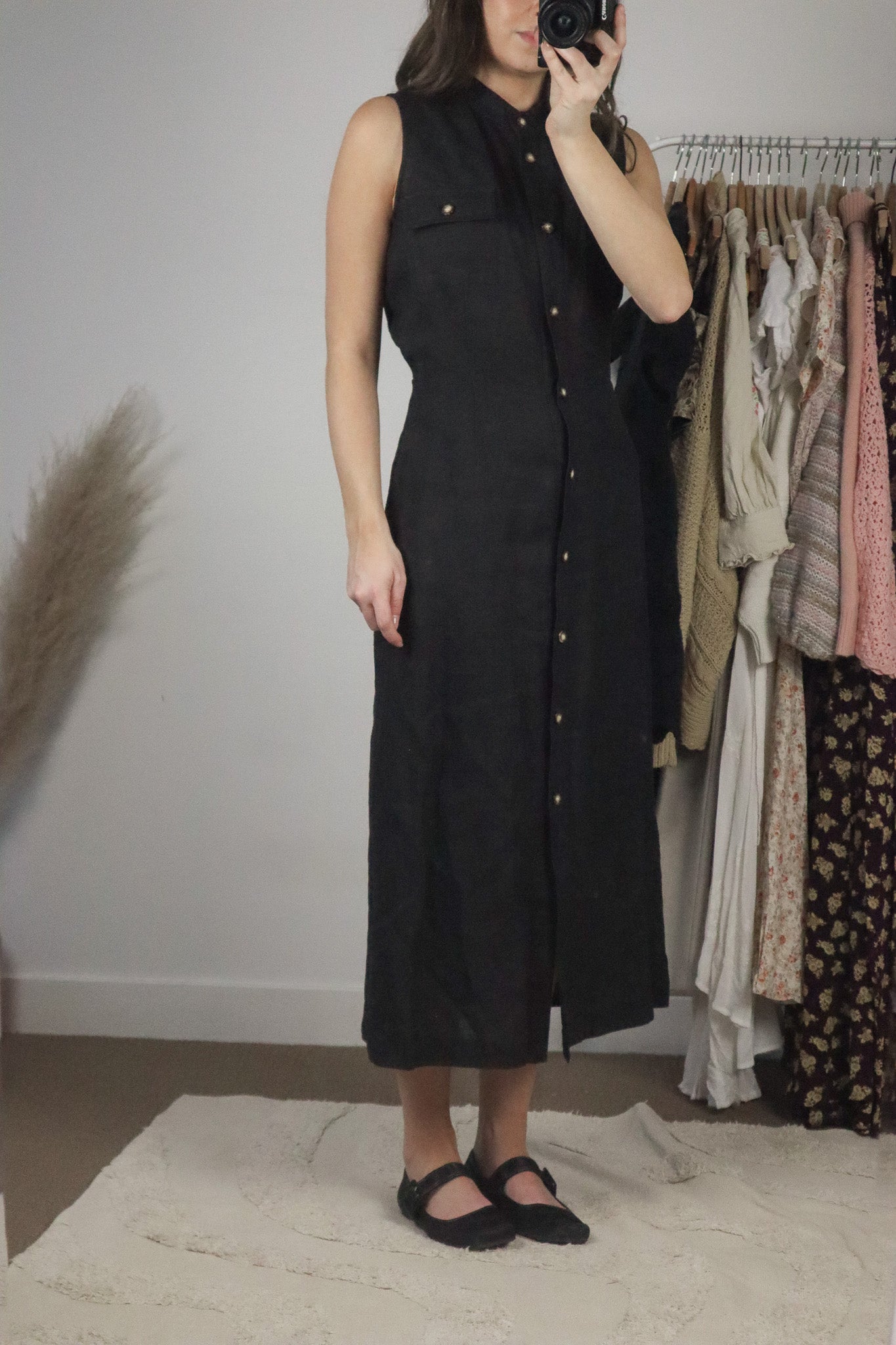 Vintage x Linen Button Down Dress (8)