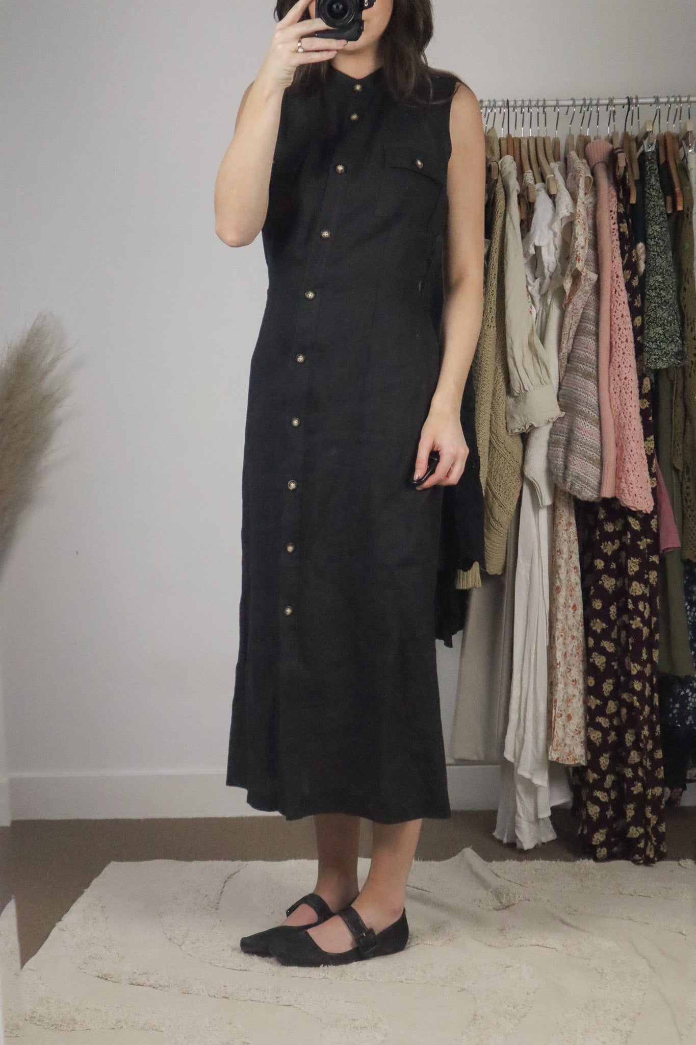 Vintage x Linen Button Down Dress (8)