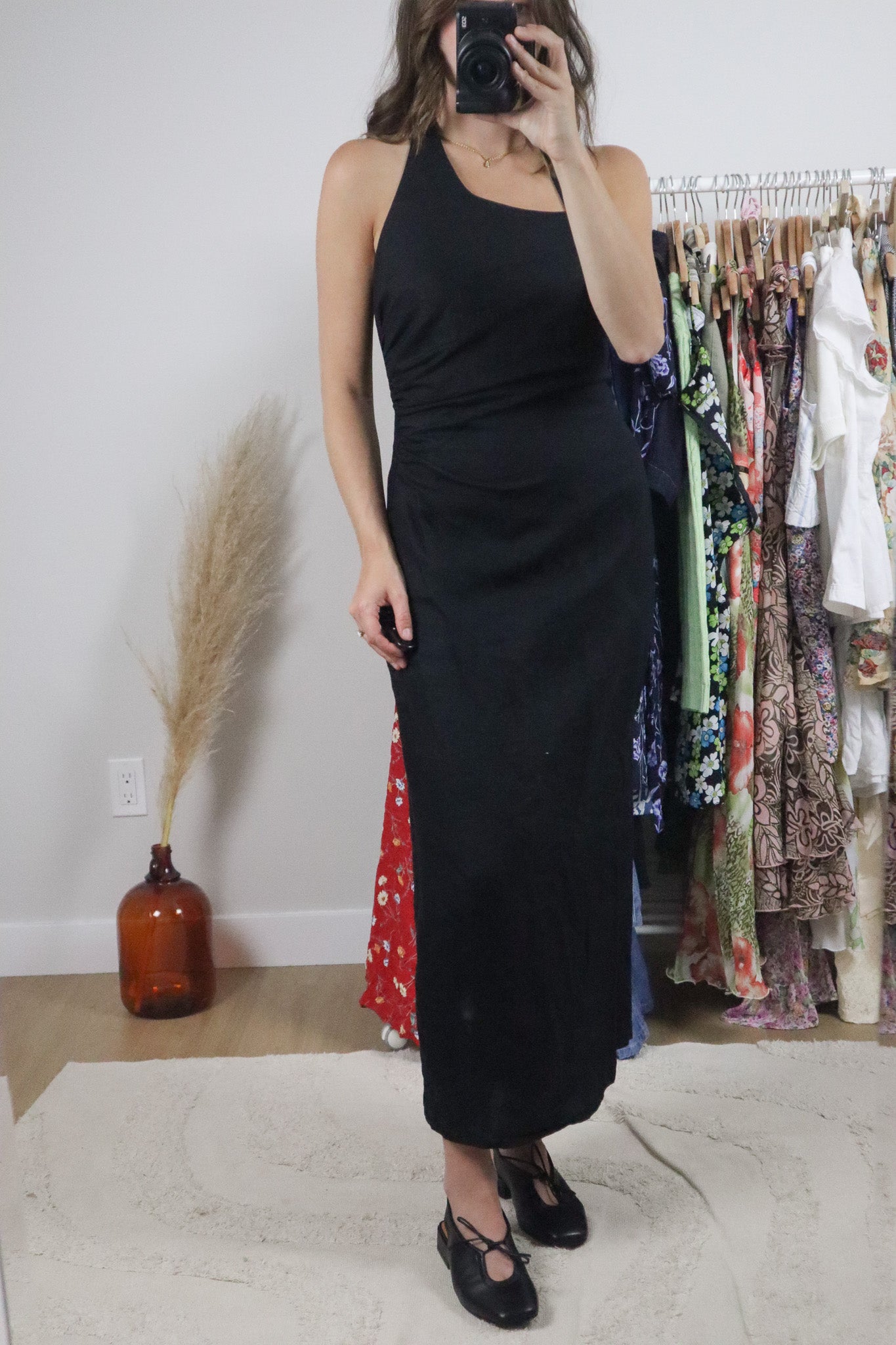 Modern x Linen Blend Maxi Dress (S)