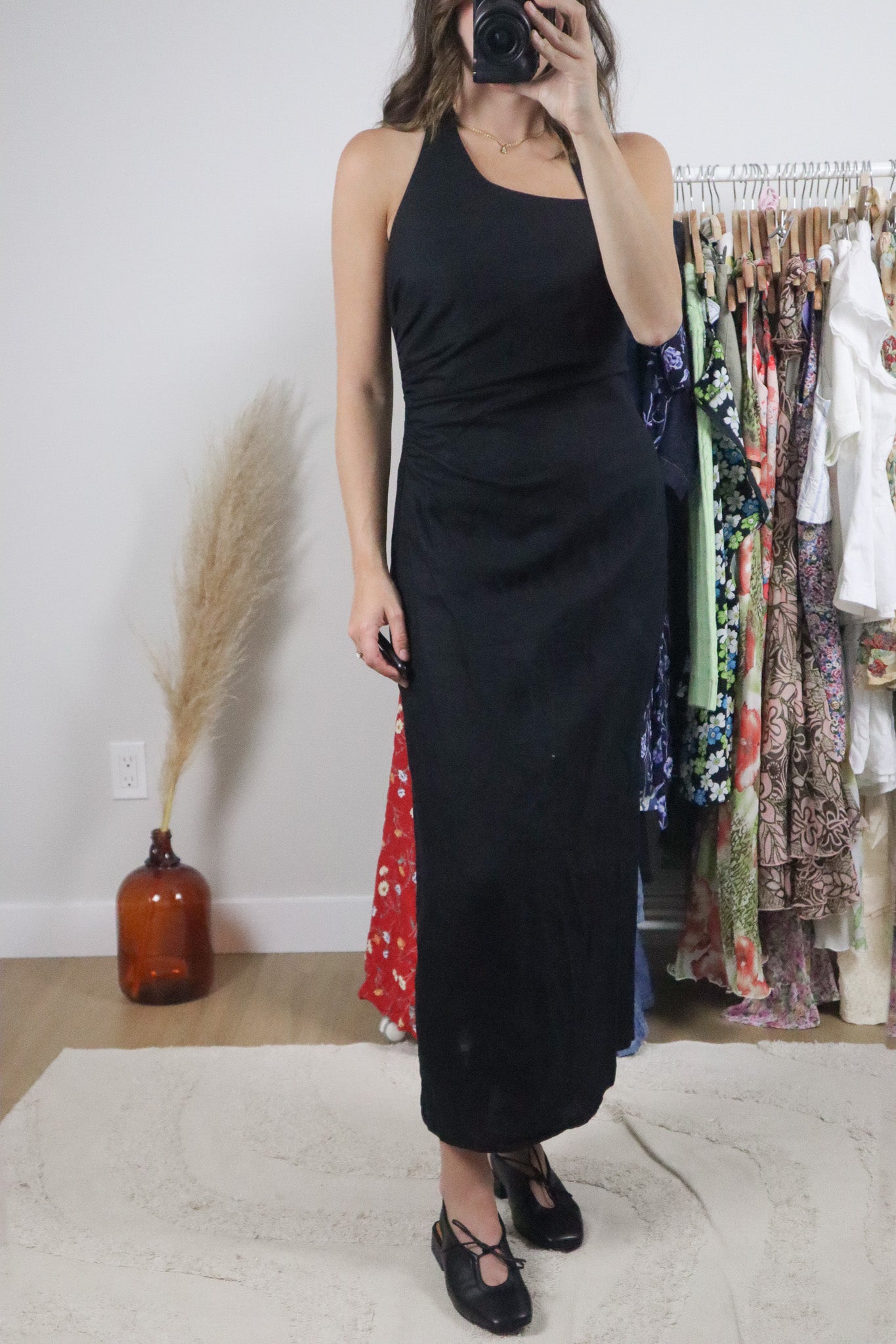 Modern x Linen Blend Maxi Dress (S)