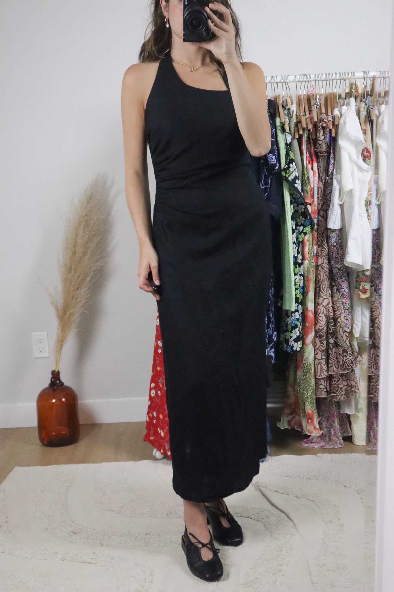 Modern x Linen Blend Maxi Dress (S)
