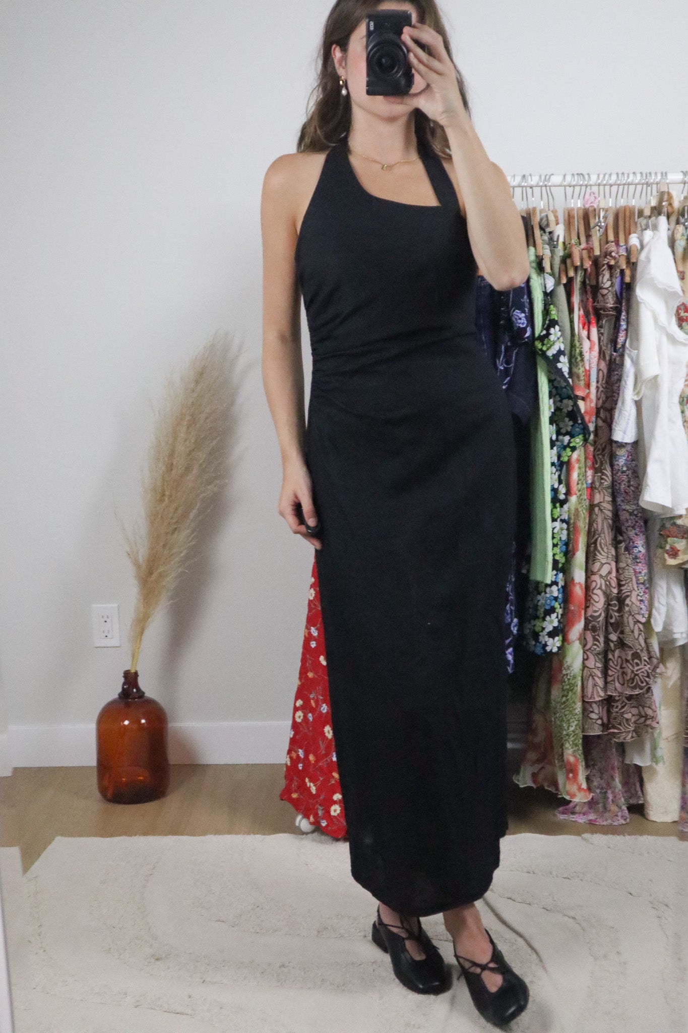 Modern x Linen Blend Maxi Dress (S)