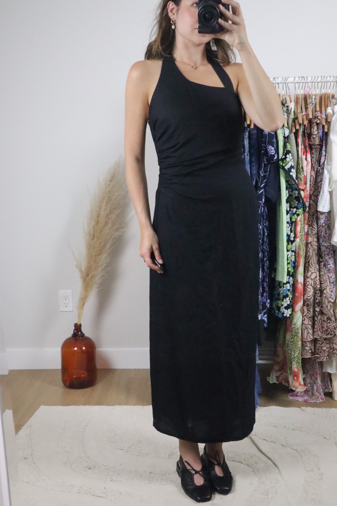Modern x Linen Blend Maxi Dress (S)