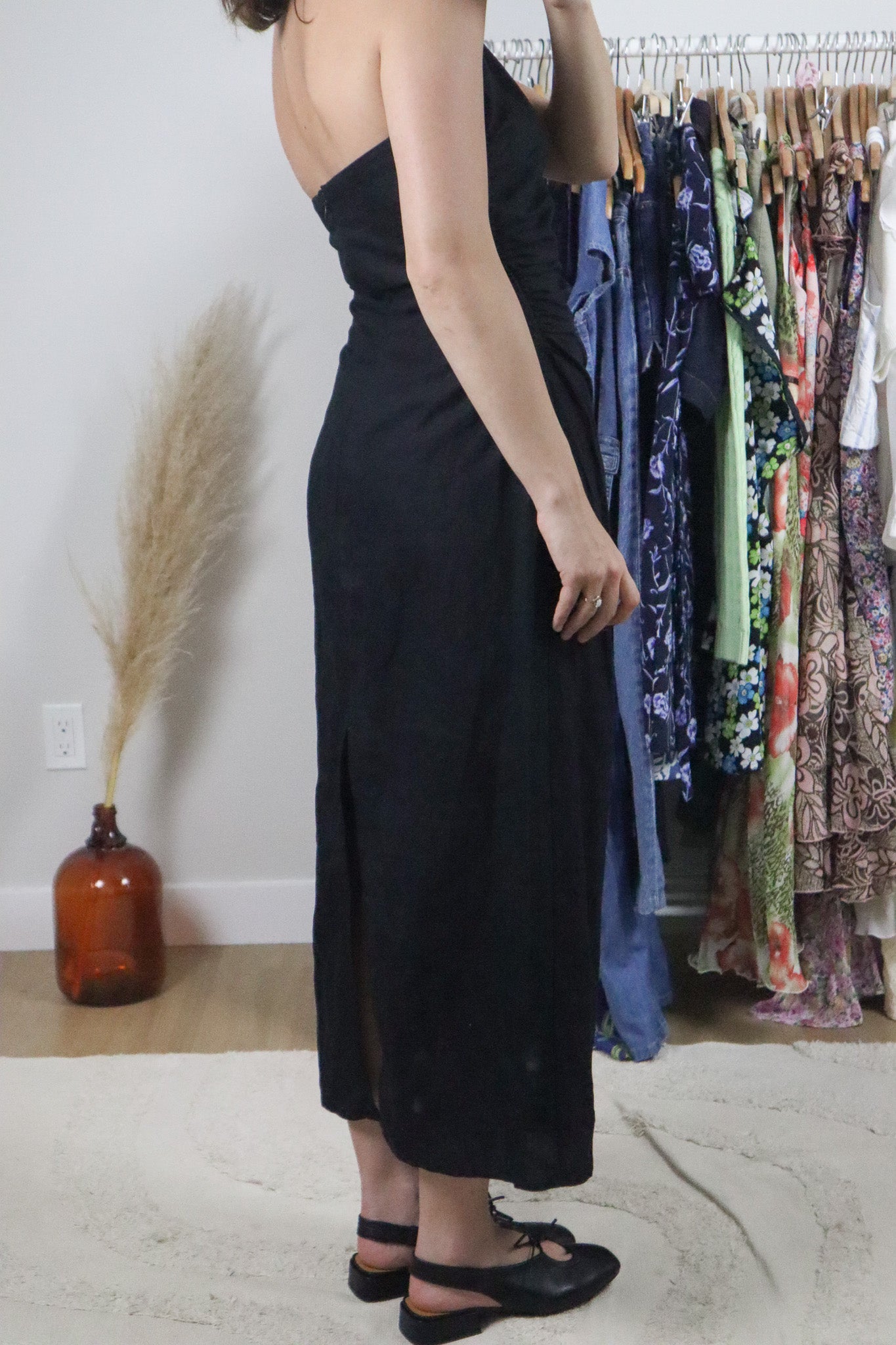 Modern x Linen Blend Maxi Dress (S)