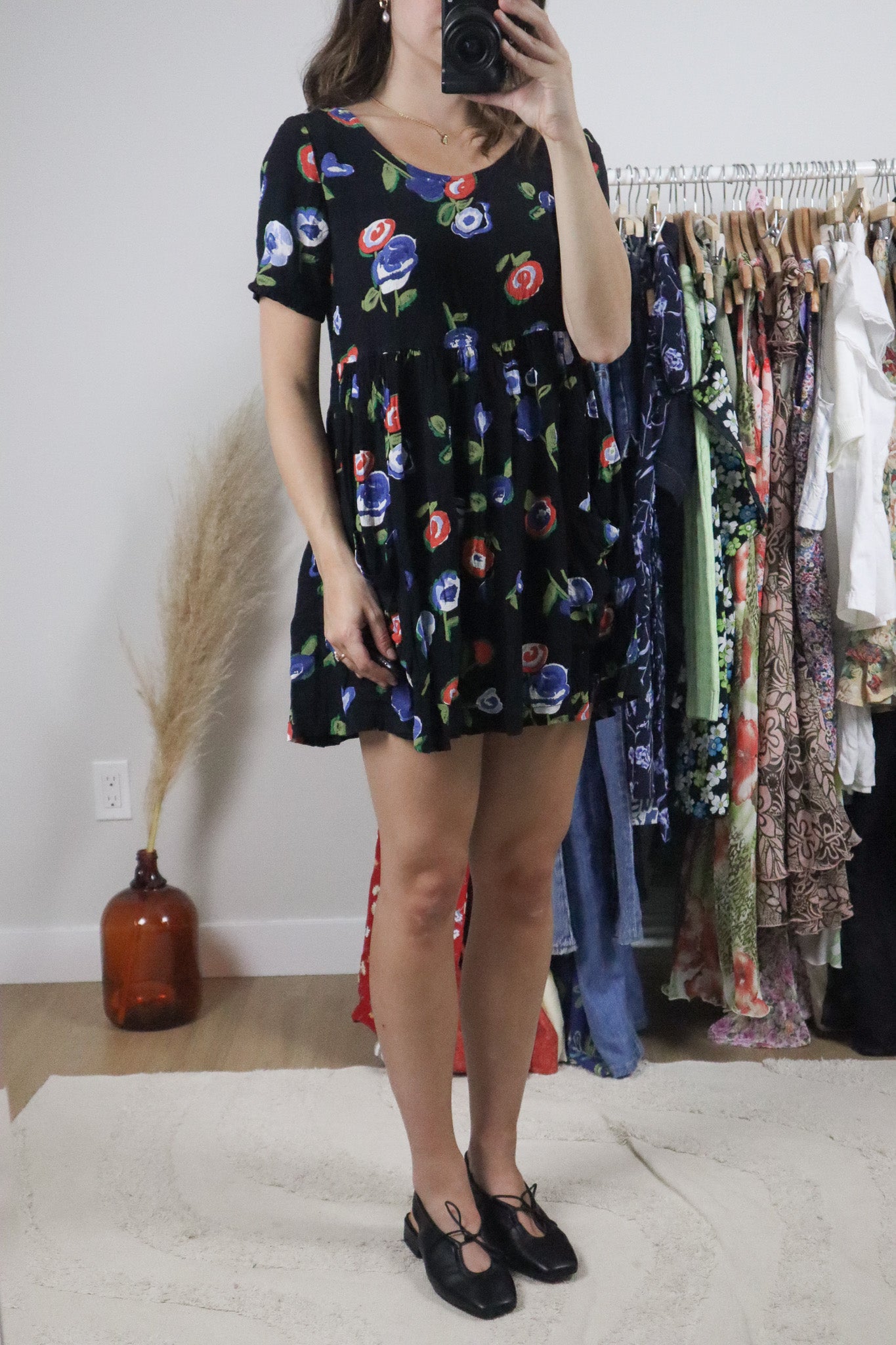 Made in USA x Vintage x Baby Doll Mini Dress (S)