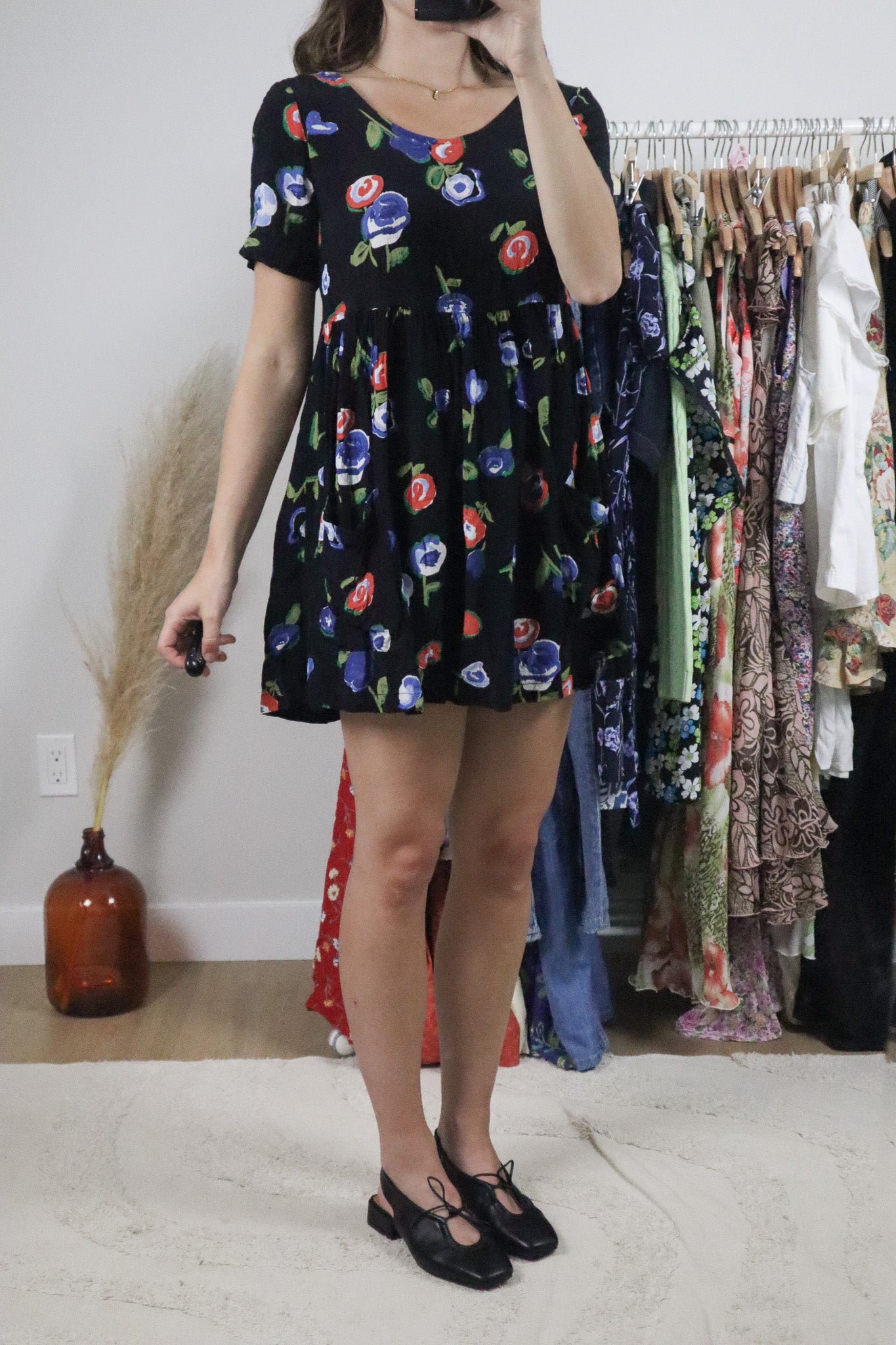Made in USA x Vintage x Baby Doll Mini Dress (S)