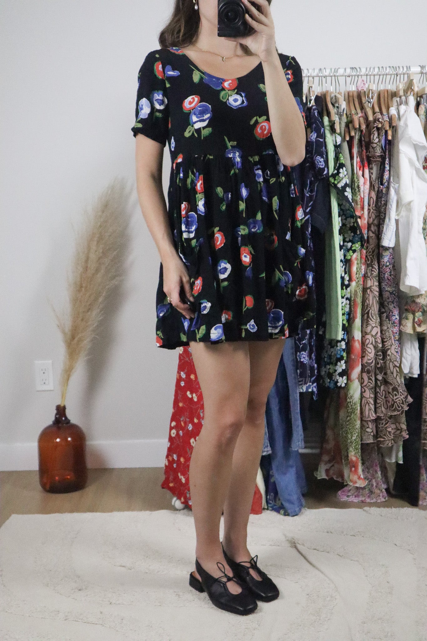 Made in USA x Vintage x Baby Doll Mini Dress (S)