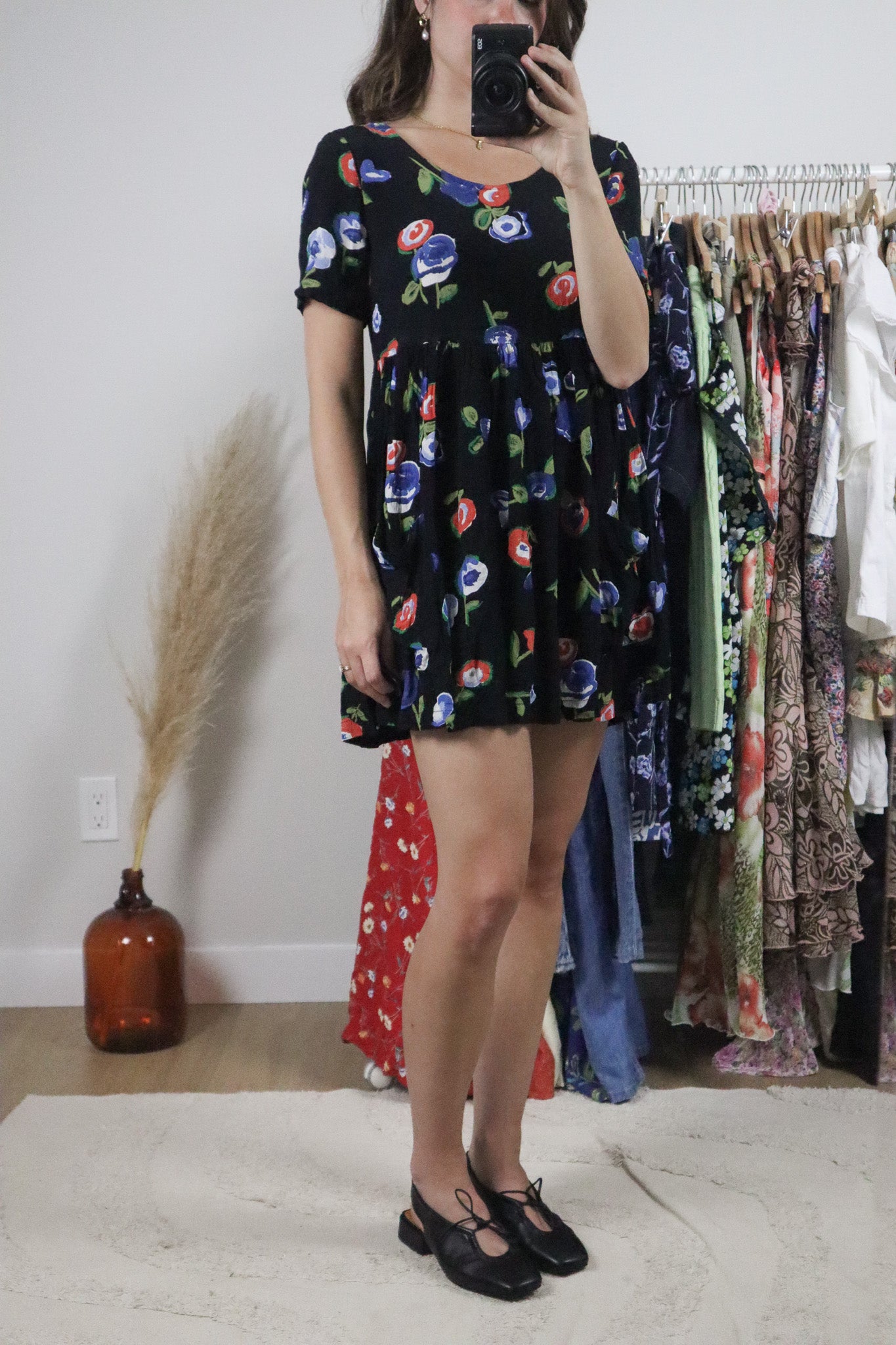 Made in USA x Vintage x Baby Doll Mini Dress (S)