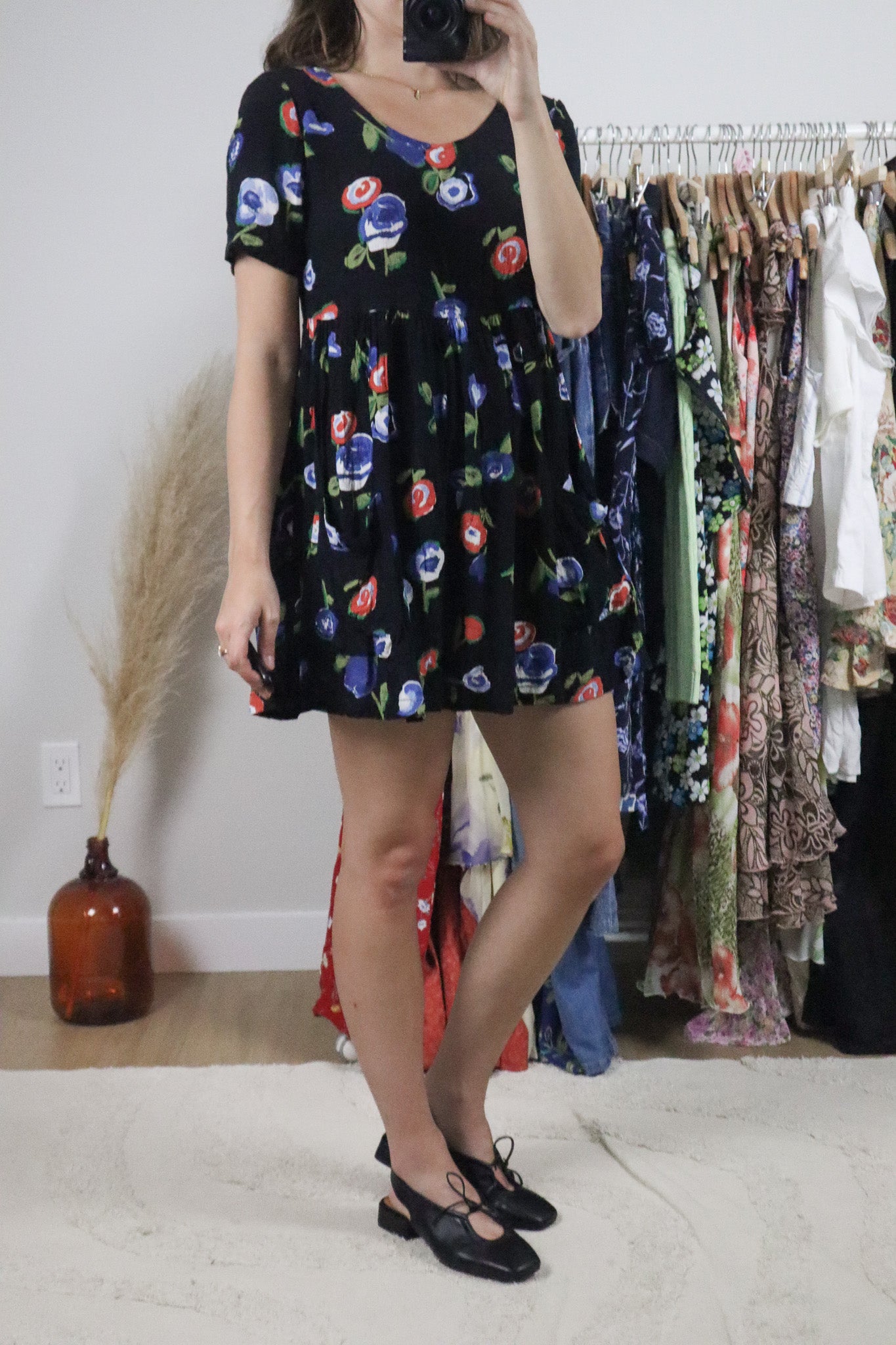 Made in USA x Vintage x Baby Doll Mini Dress (S)
