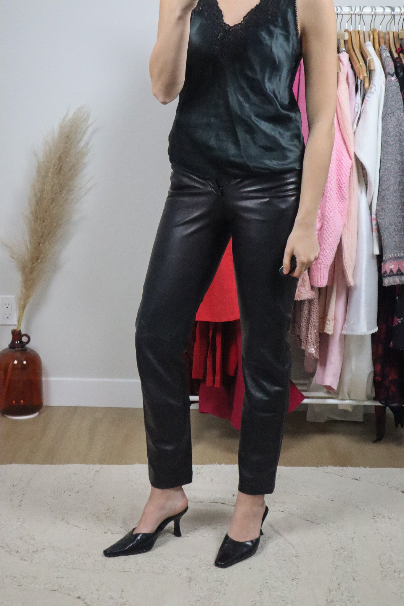 Made in Canada x Vintage x Dainer Leather Pants (XXS)