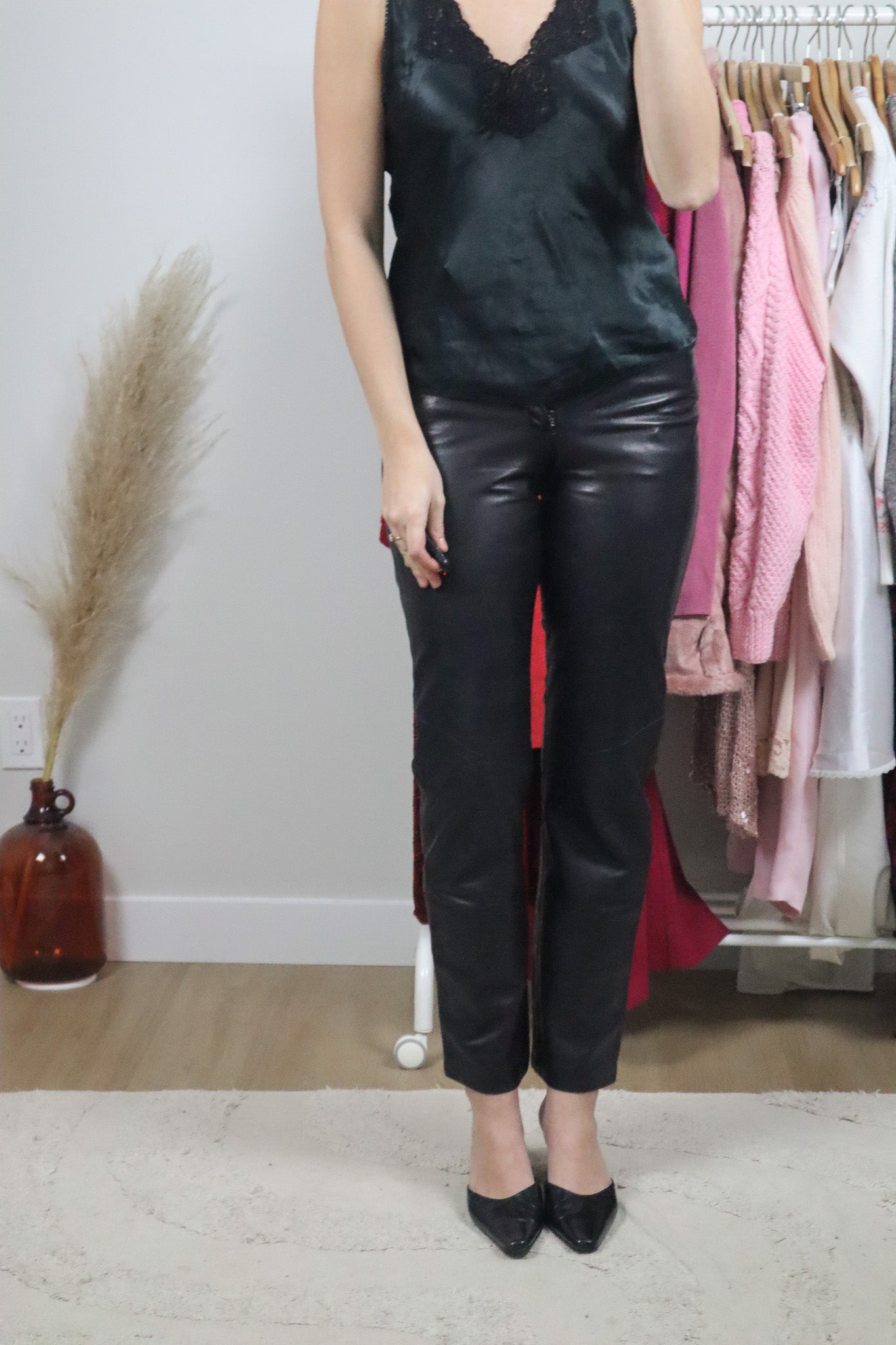Made in Canada x Vintage x Dainer Leather Pants (XXS)