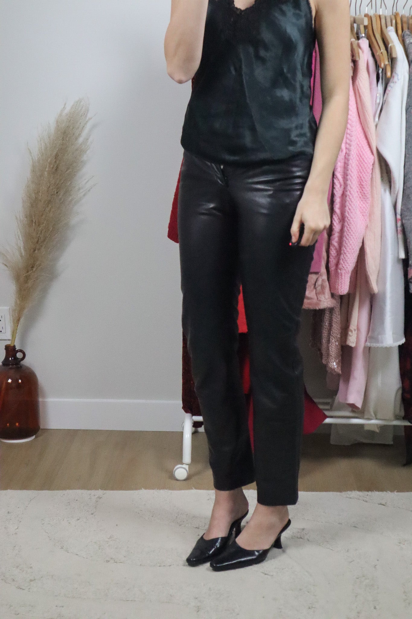 Made in Canada x Vintage x Dainer Leather Pants (XXS)
