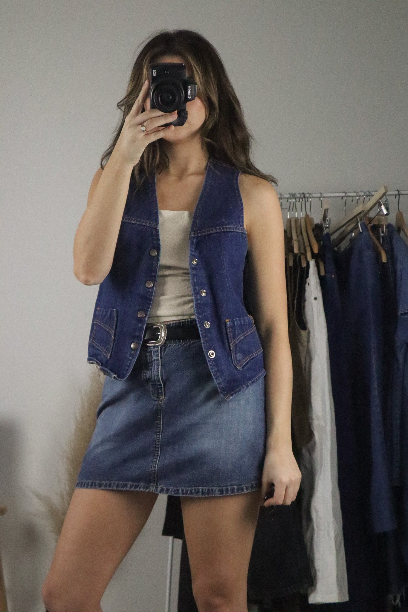 Vintage x Denim Vest (S)