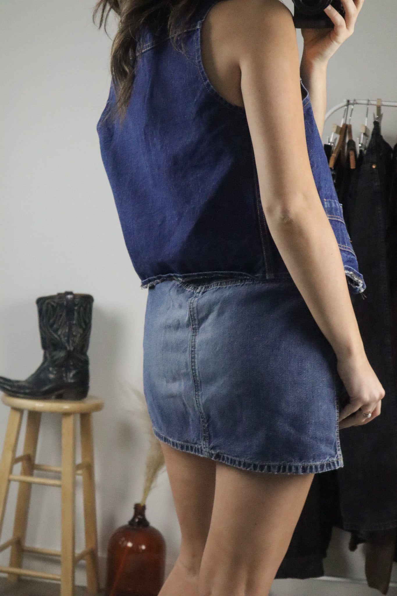 Vintage x Denim Vest (S)