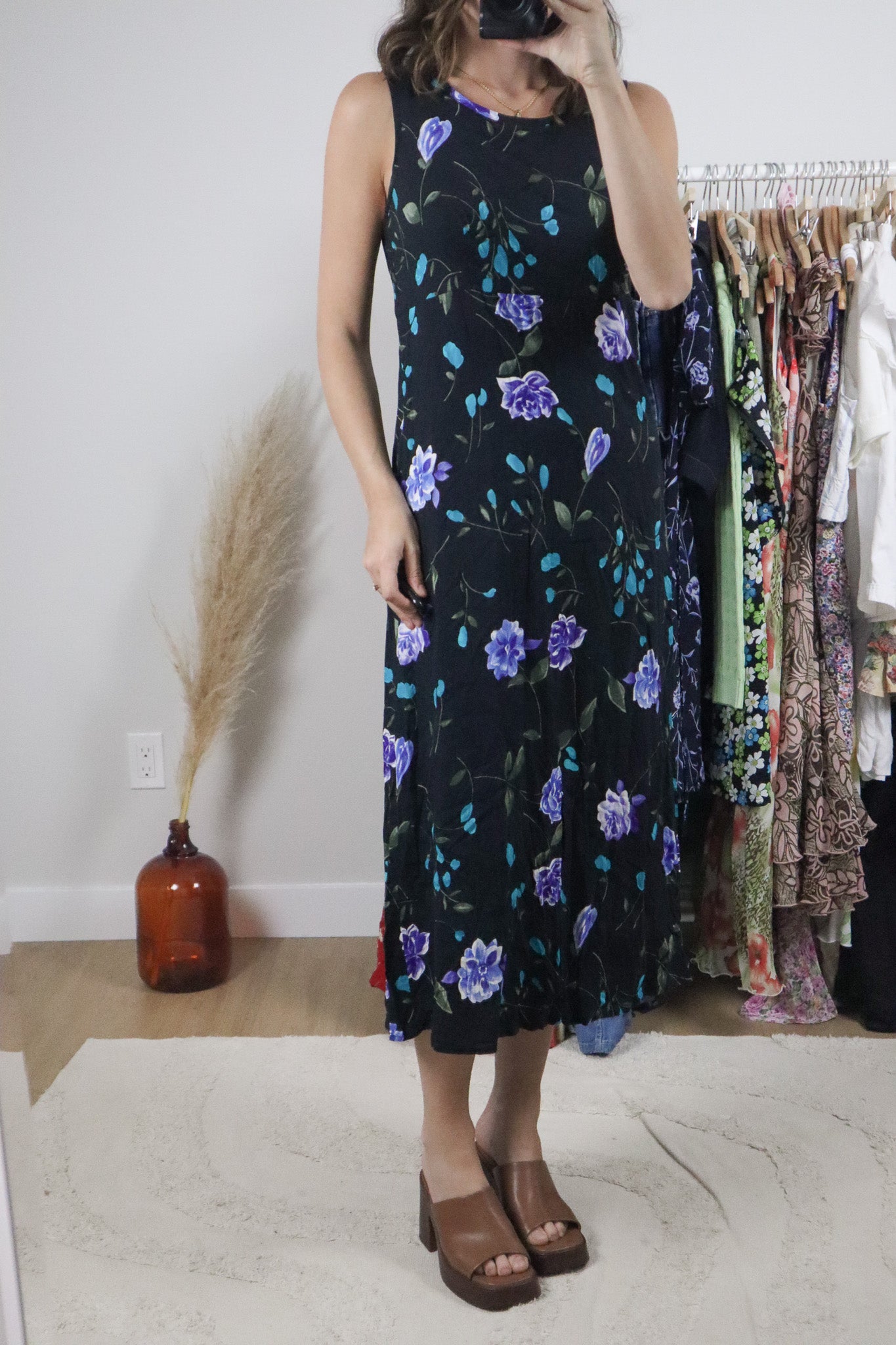 Made in USA x Vintage x Floral Maxi Dress (6)