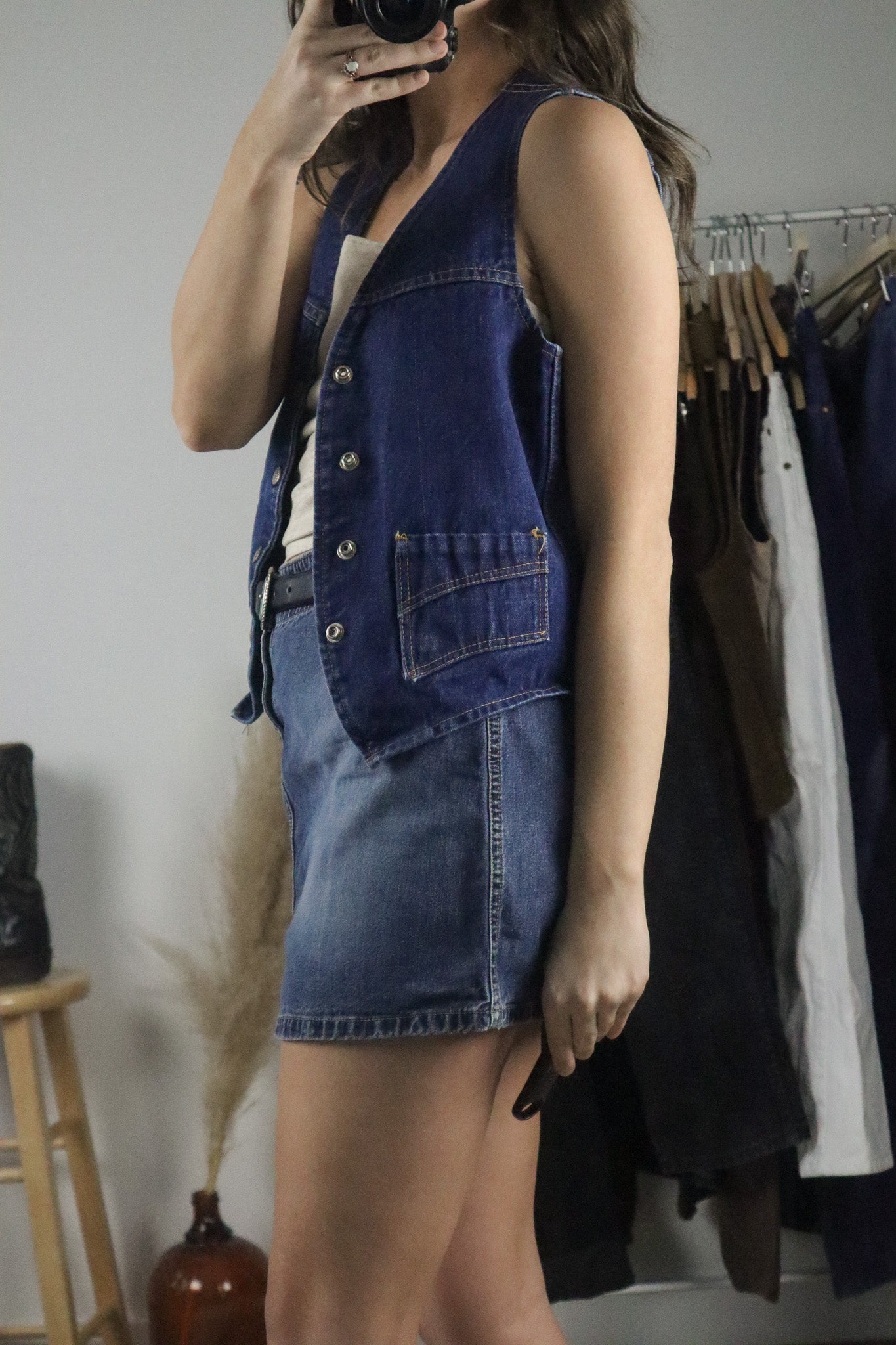 Vintage x Denim Vest (S)