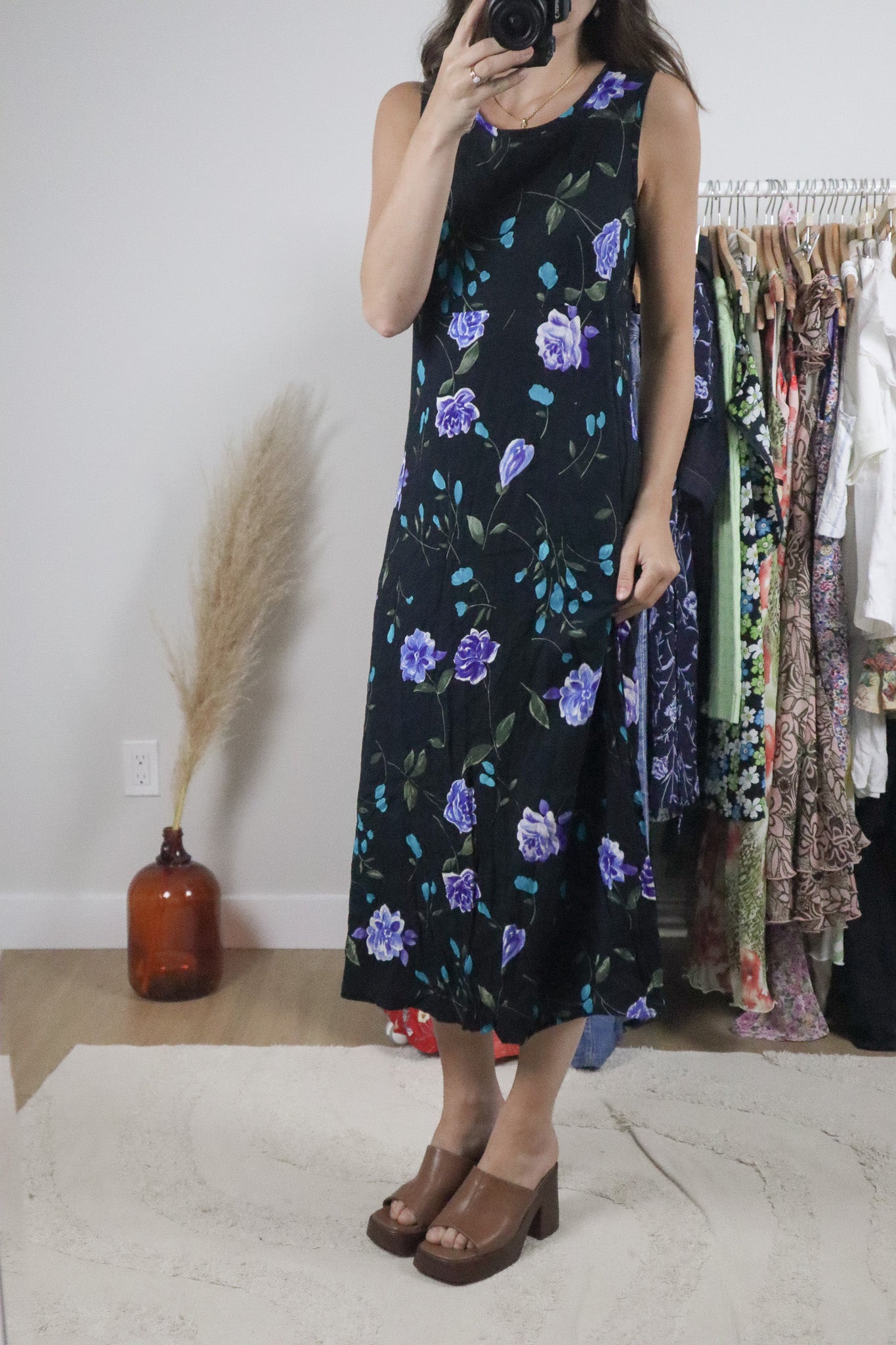 Made in USA x Vintage x Floral Maxi Dress (6)