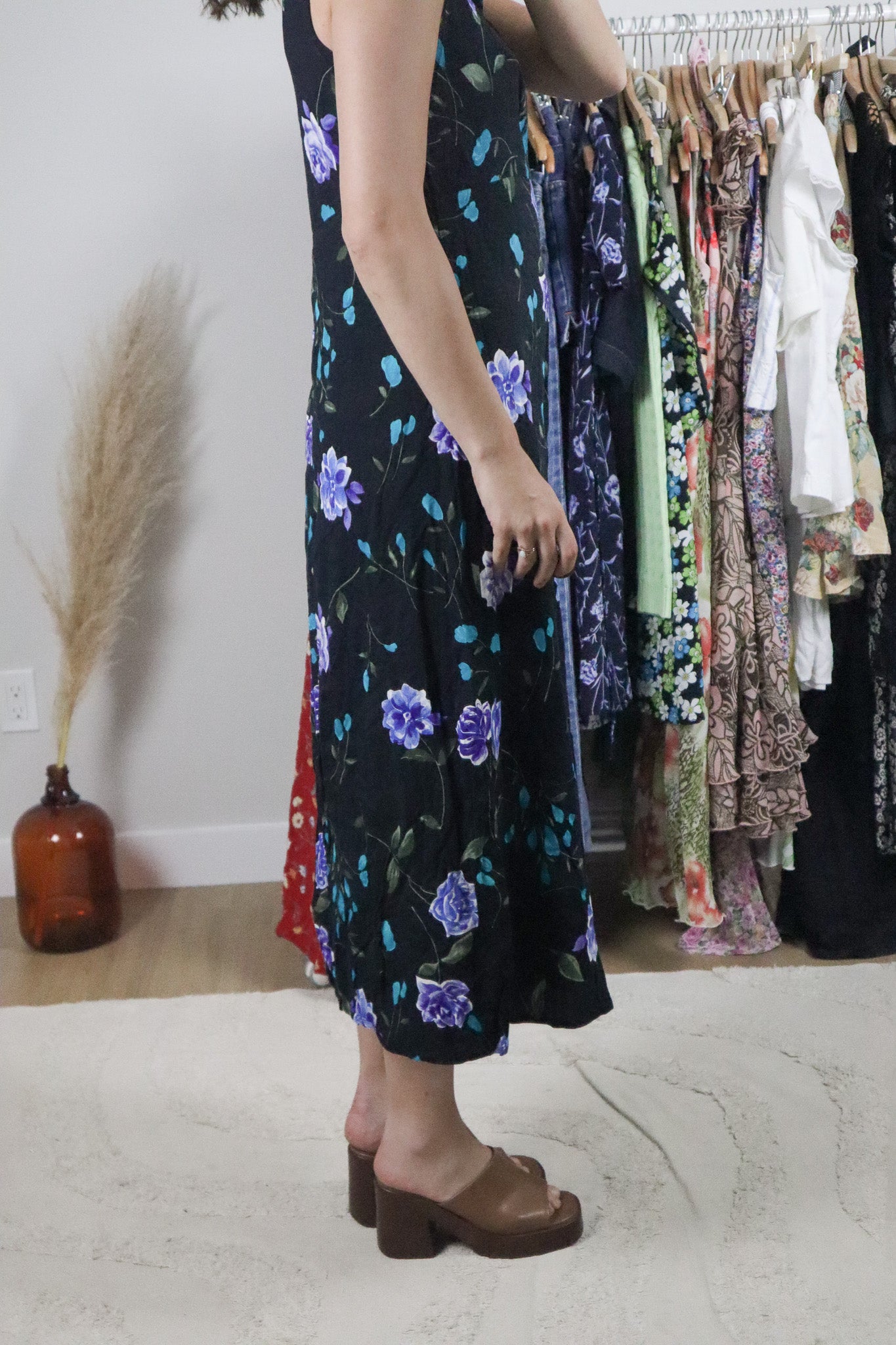 Made in USA x Vintage x Floral Maxi Dress (6)