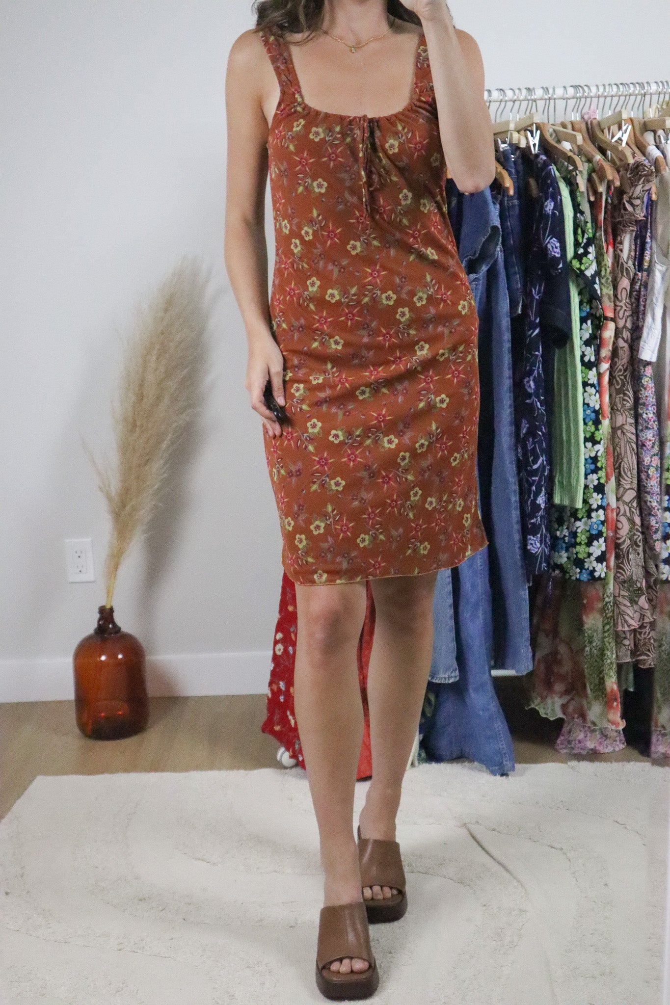 Made in Korea x Vintage x Floral Midi Dress (4)