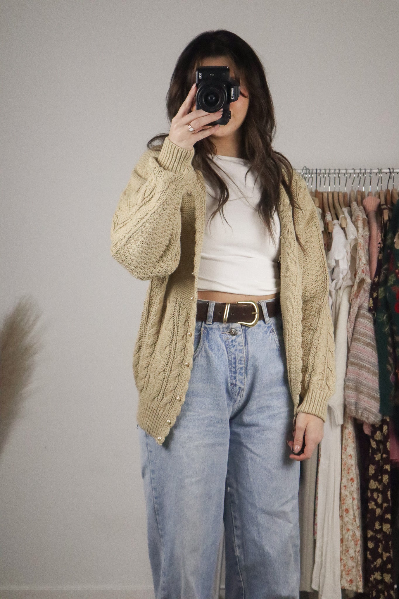 Vintage x Oversized Chunky Cardigan (S/M)