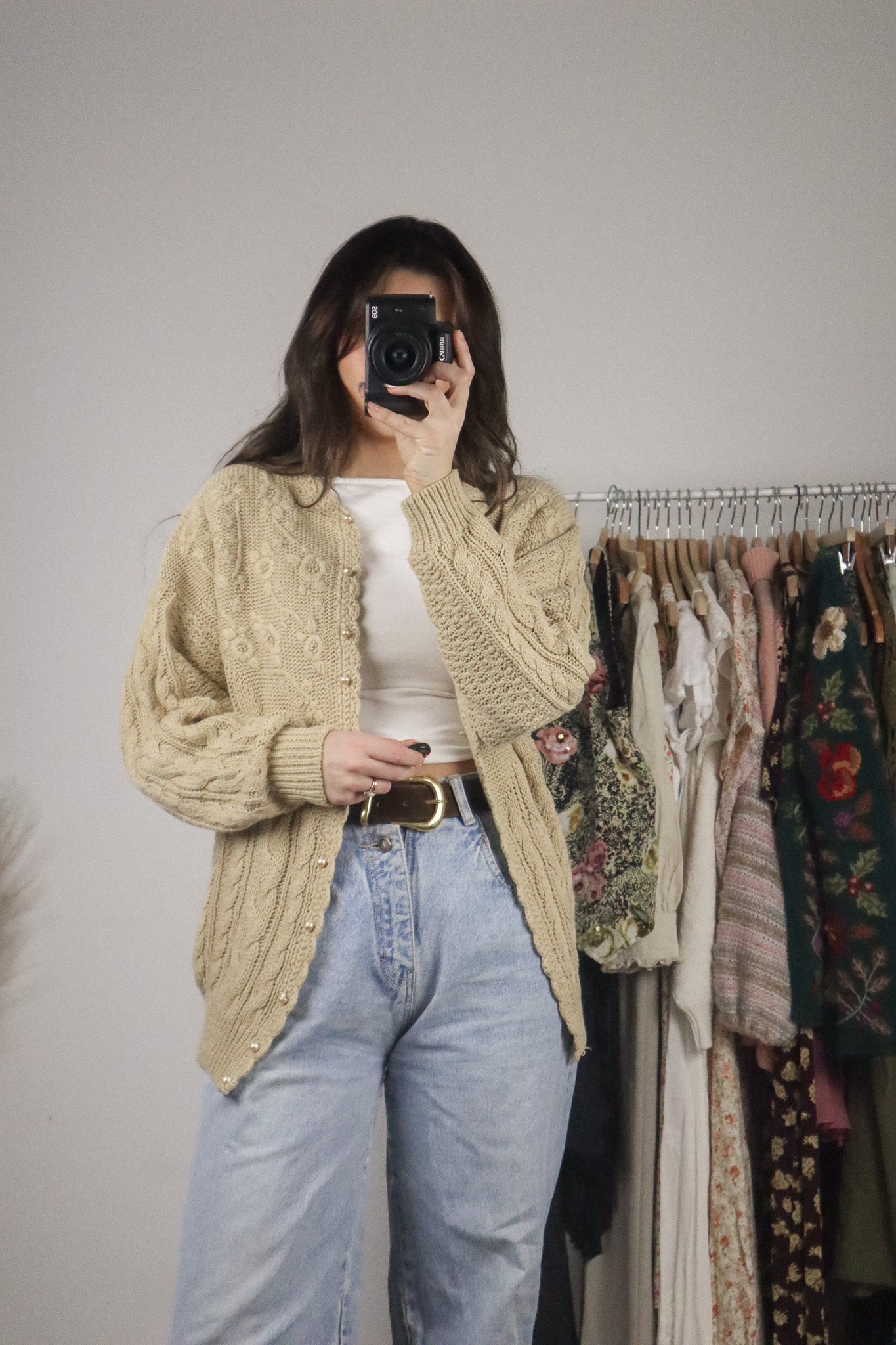 Vintage x Oversized Chunky Cardigan (S/M)