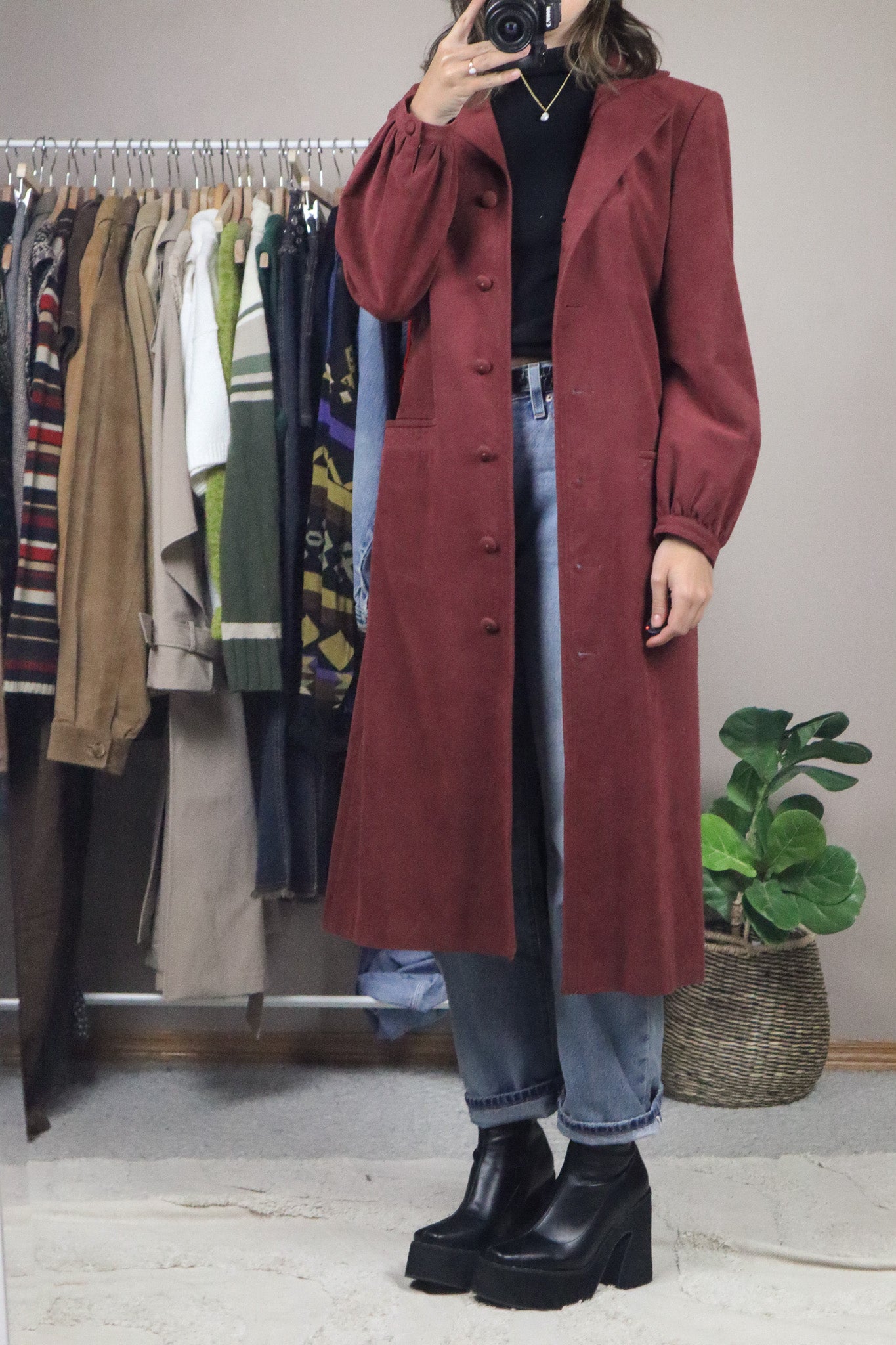 Made in Canada x Vintage x 70s Faux Suede Jacket (S)