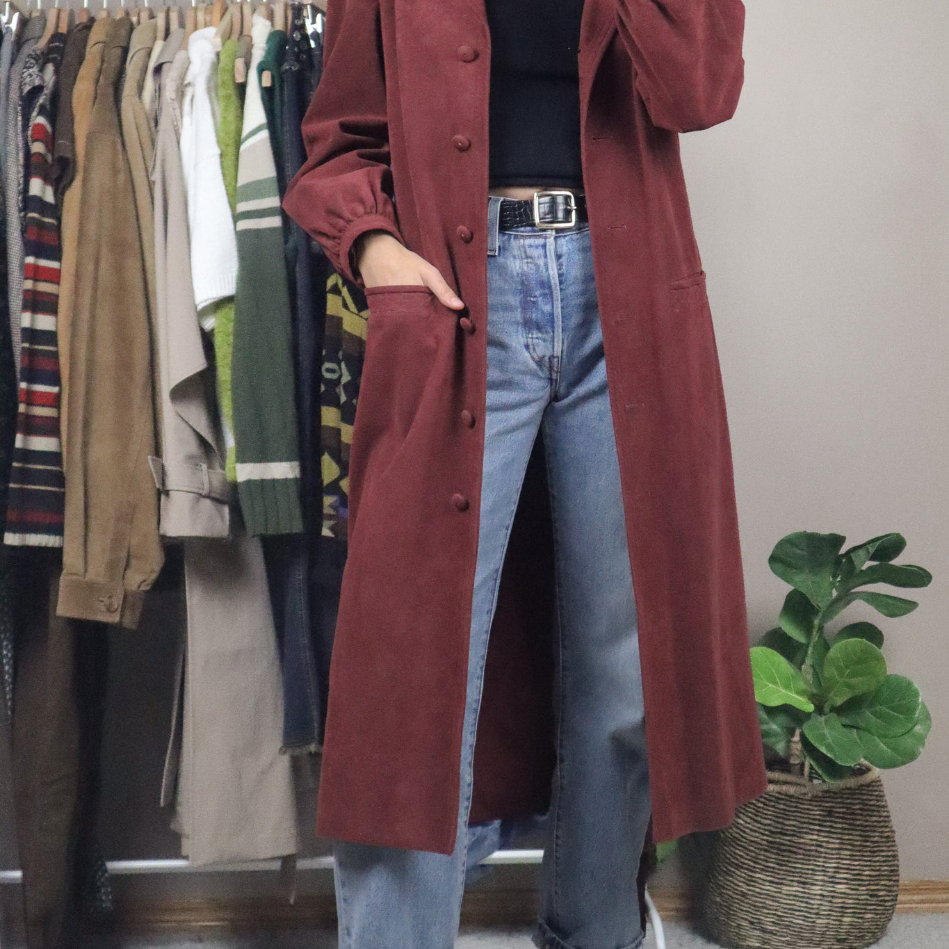 Made in Canada x Vintage x 70s Faux Suede Jacket (S)