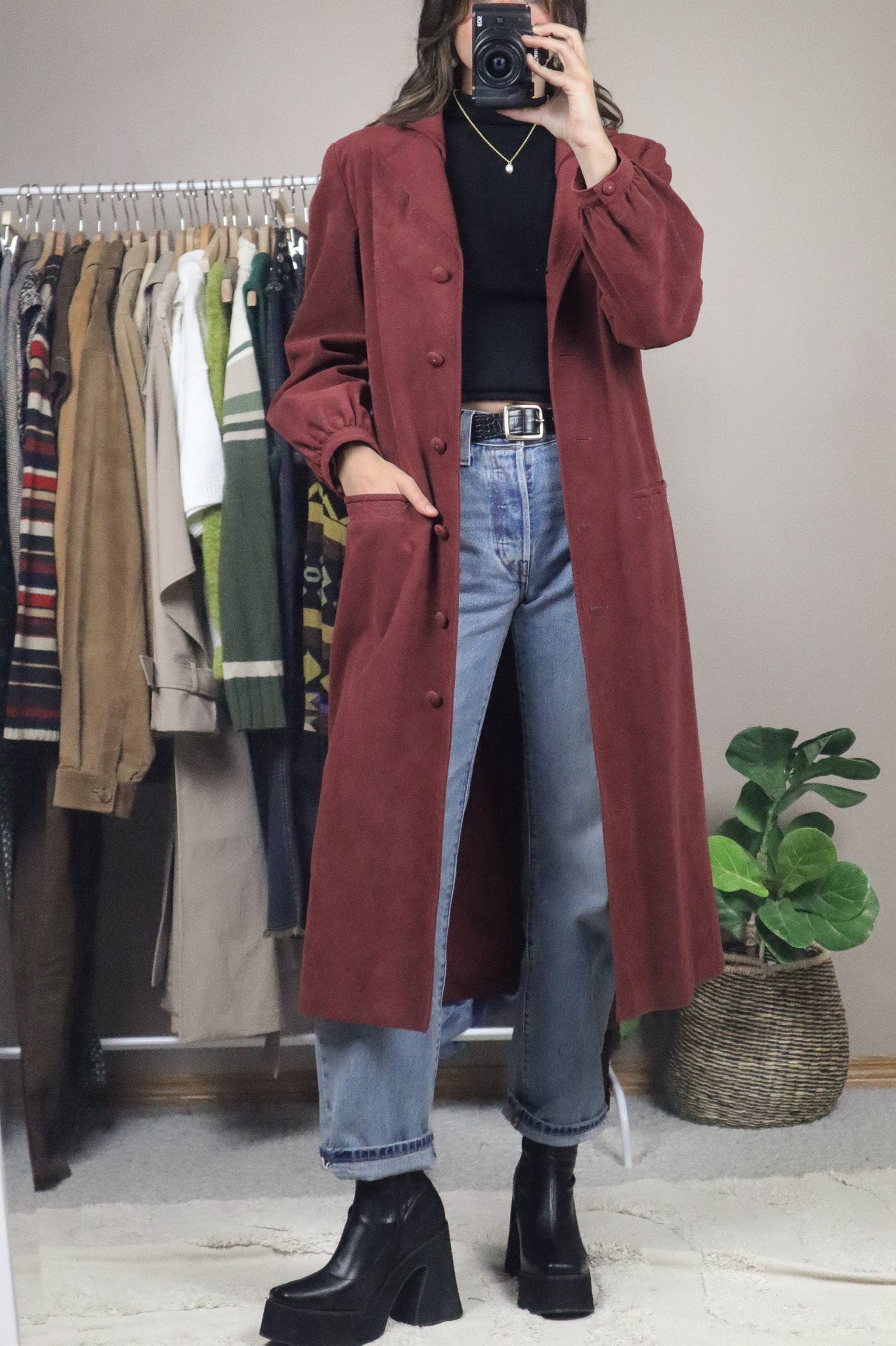 Made in Canada x Vintage x 70s Faux Suede Jacket (S)