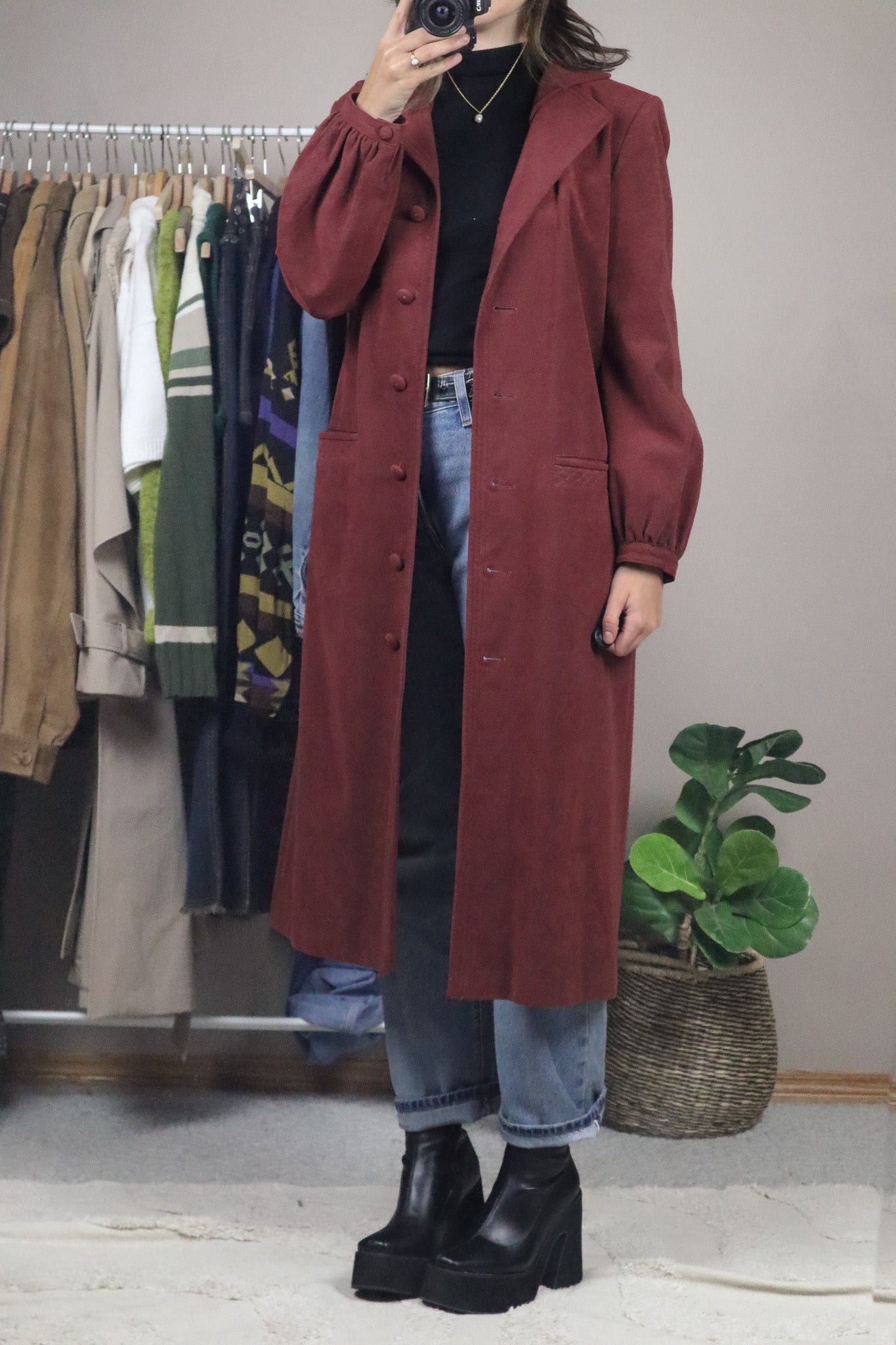 Made in Canada x Vintage x 70s Faux Suede Jacket (S)