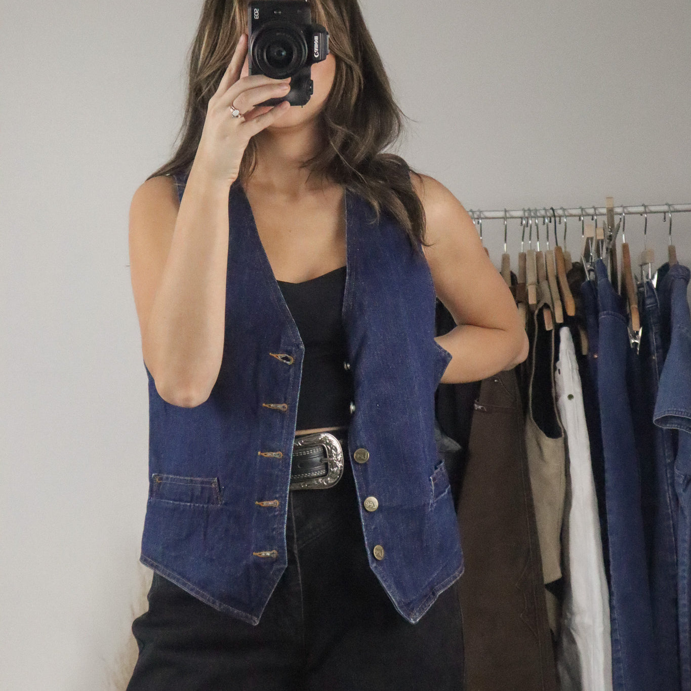 Made in Canada x Vintage x Lee Denim Vest (S/M)