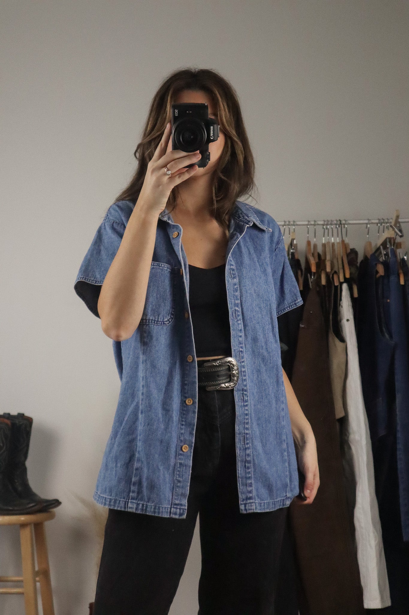 Vintage x Button-Up Shirt (L)