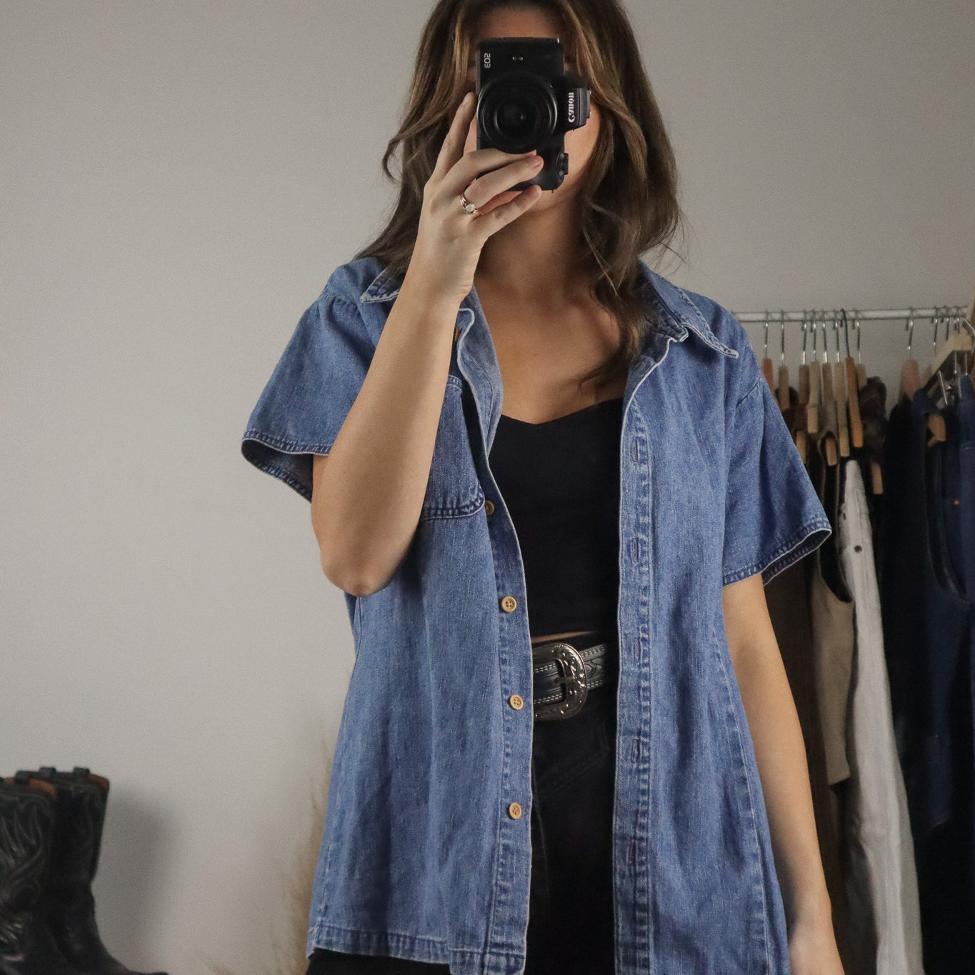 Vintage x Button-Up Shirt (L)