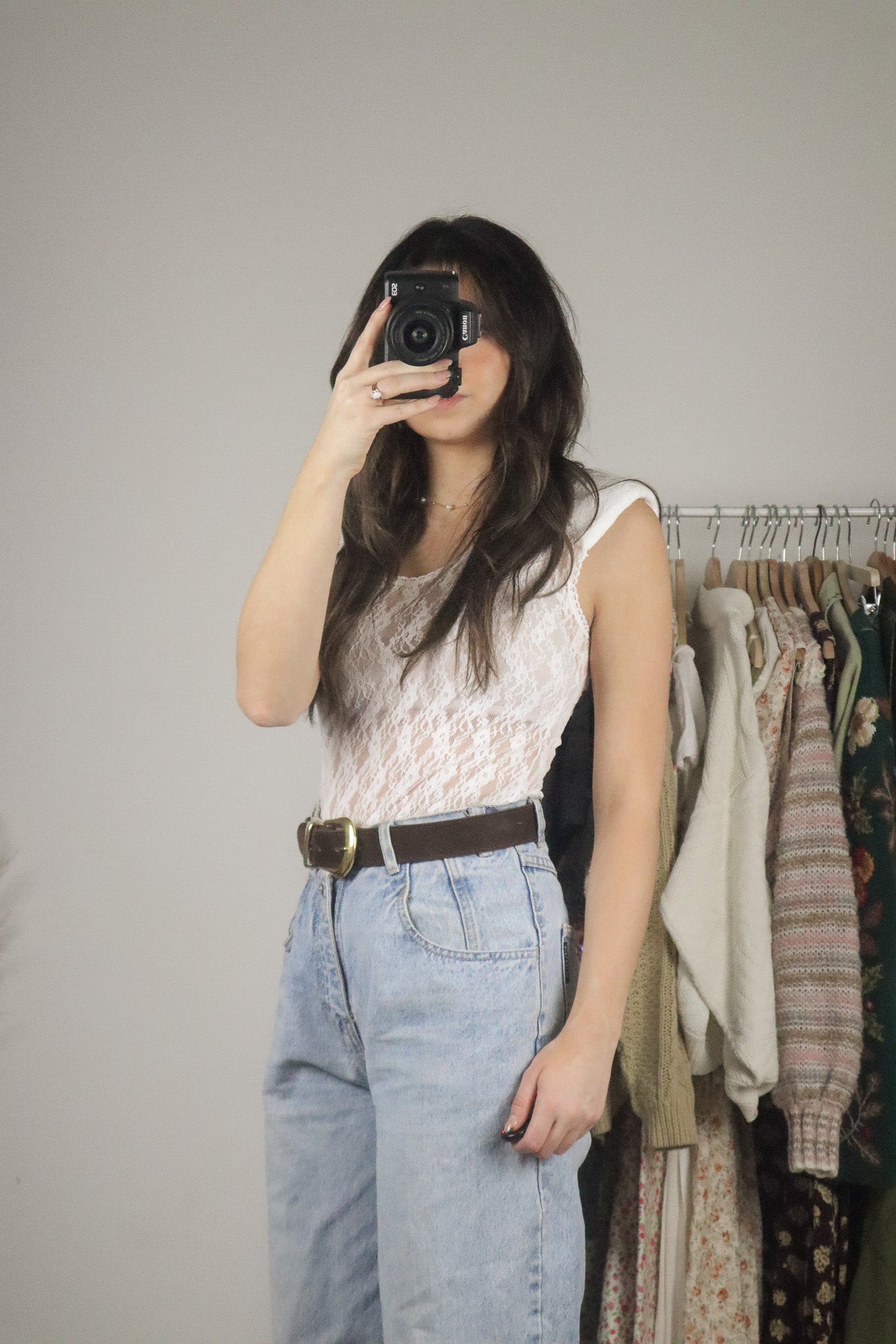 Vintage x Deadstock x Lace Top (S)