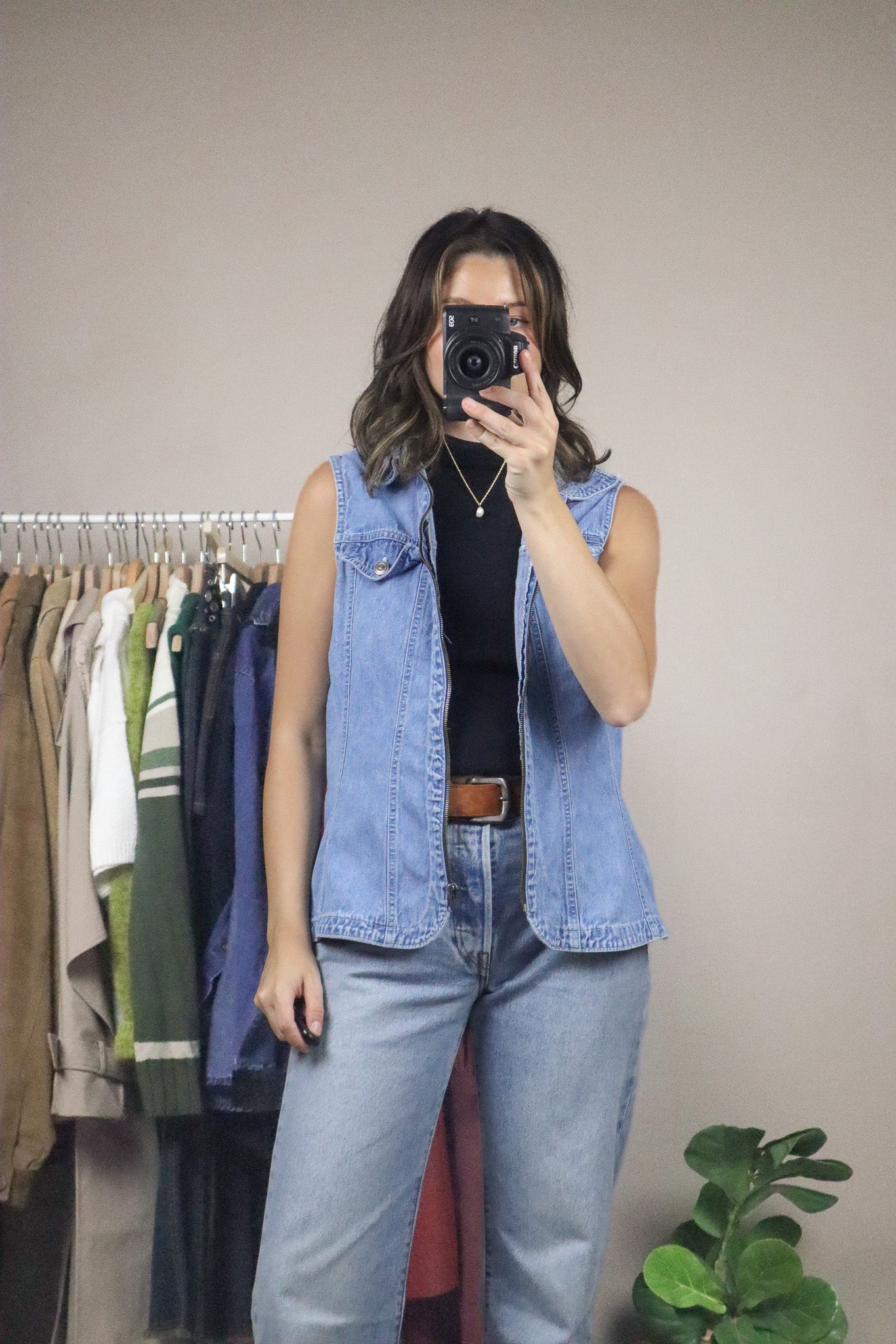 Vintage x Denim Vest (S)