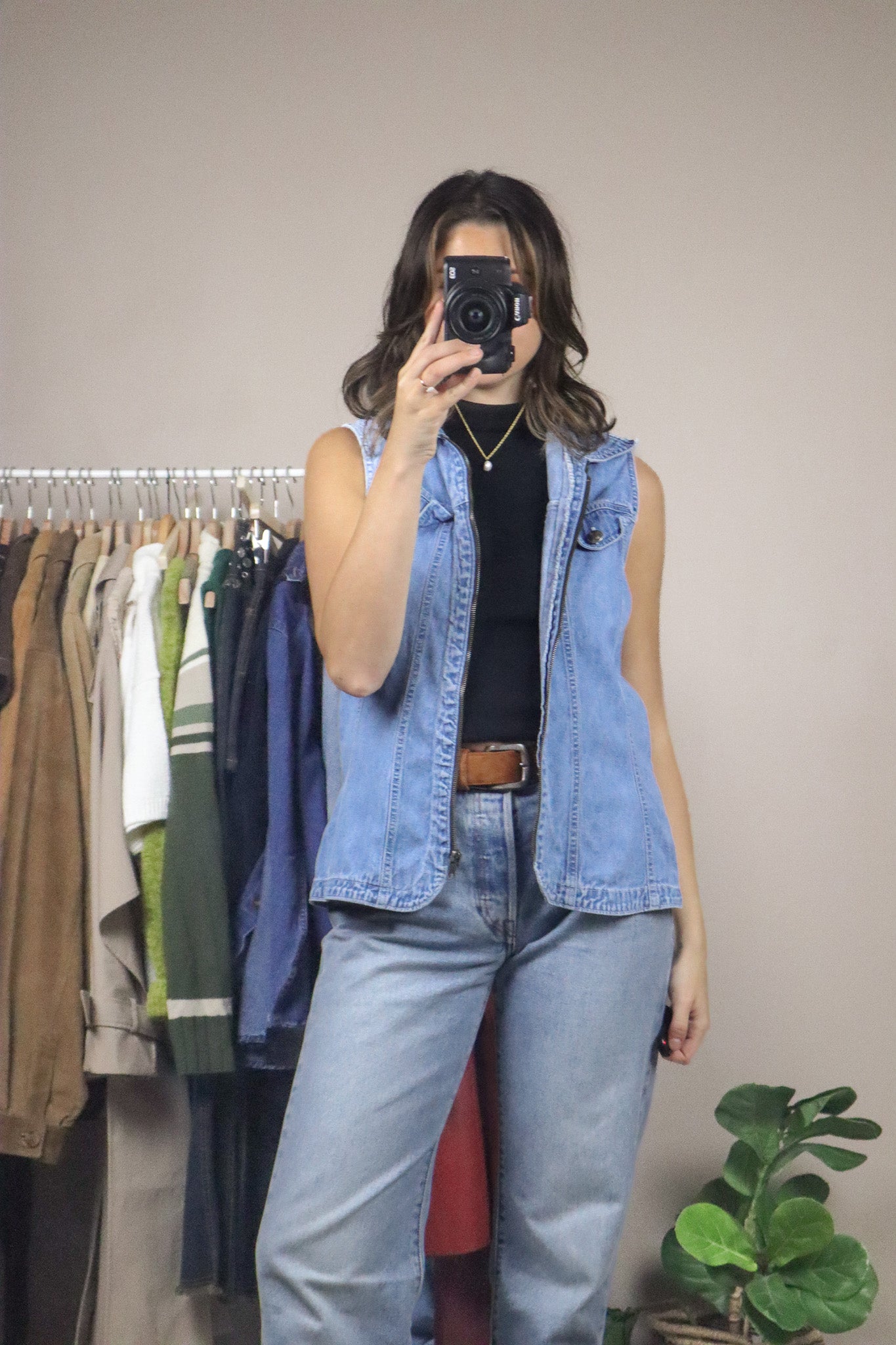 Vintage x Denim Vest (S)