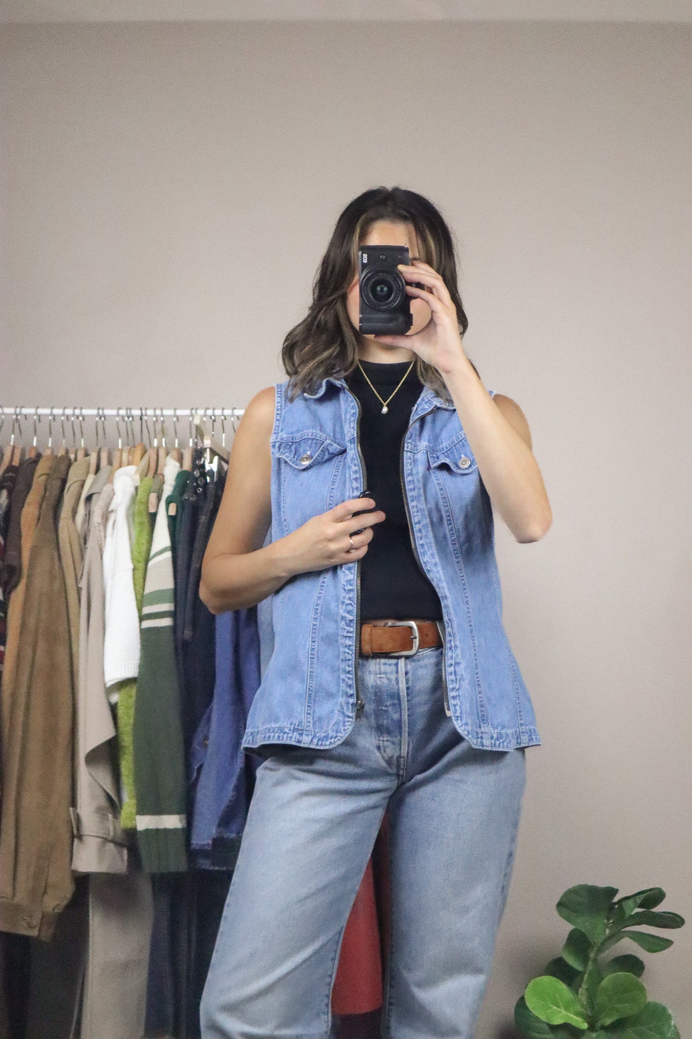 Vintage x Denim Vest (S)