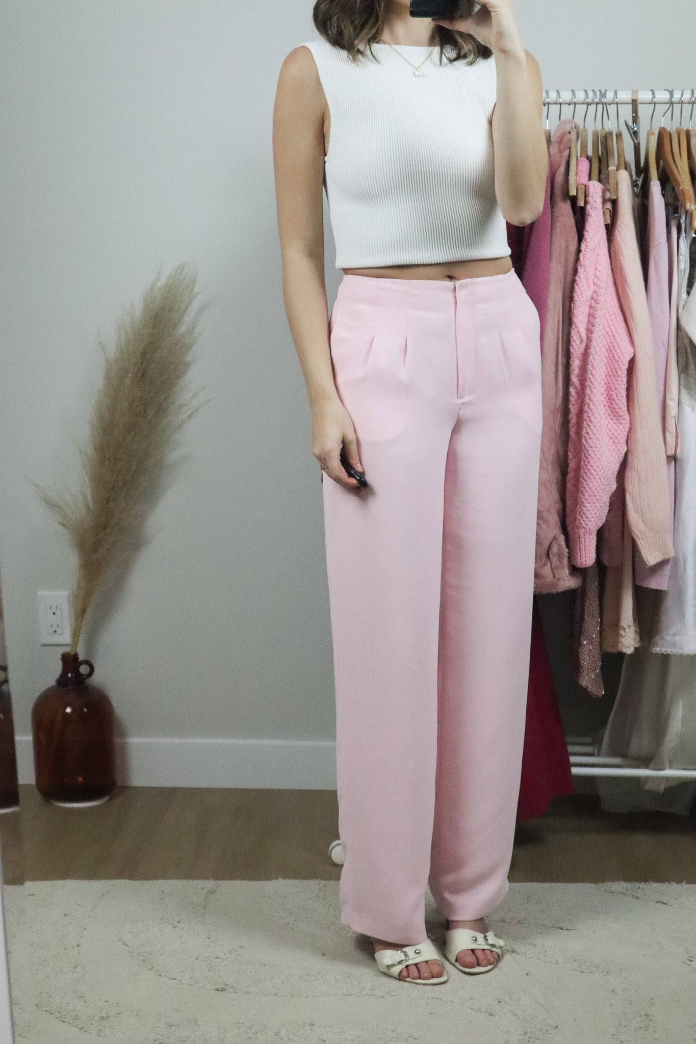 Vintage x Pink Trouser Pants (S)