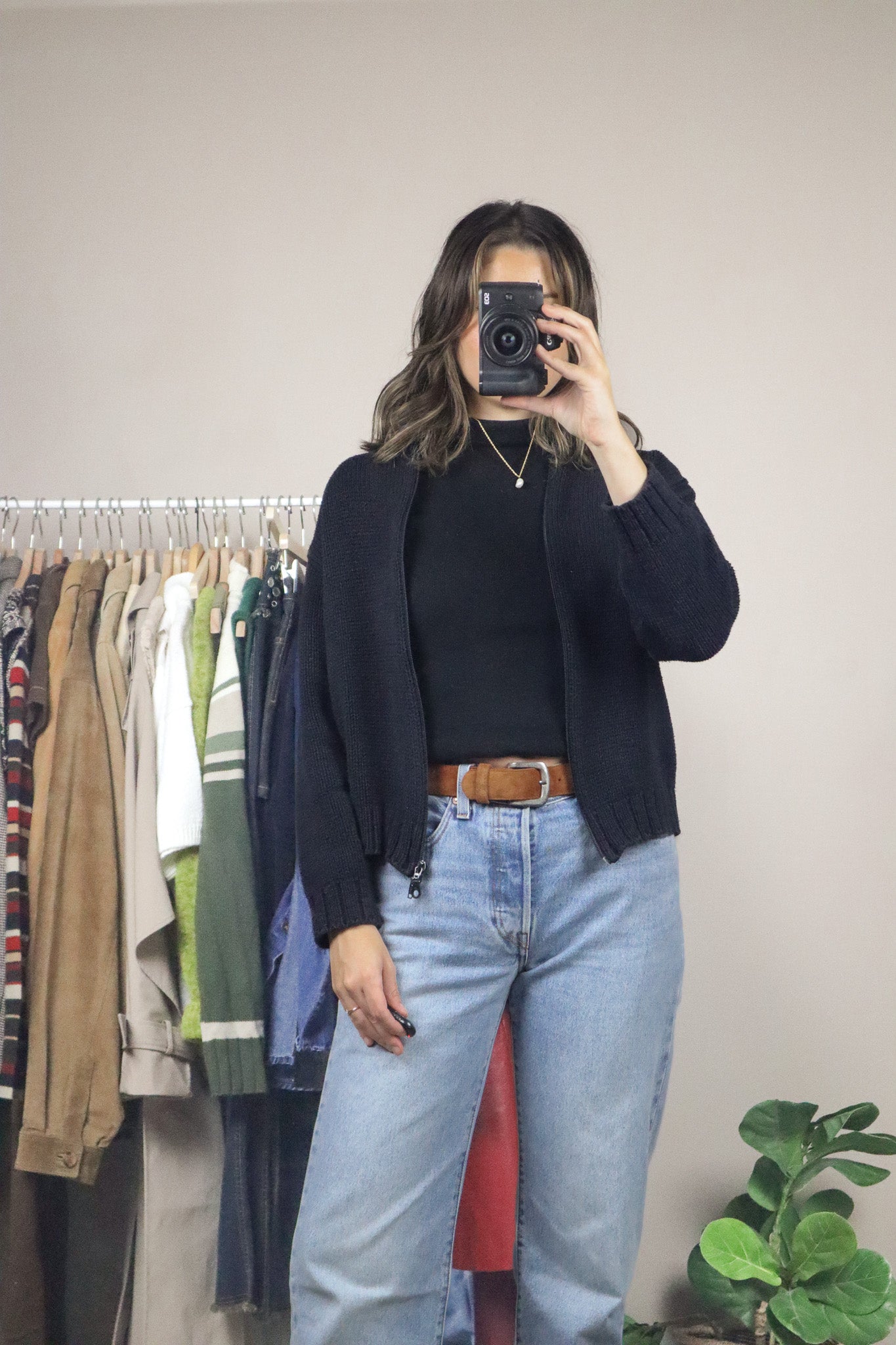 Vintage x Zip-Up Knit (XS/S)