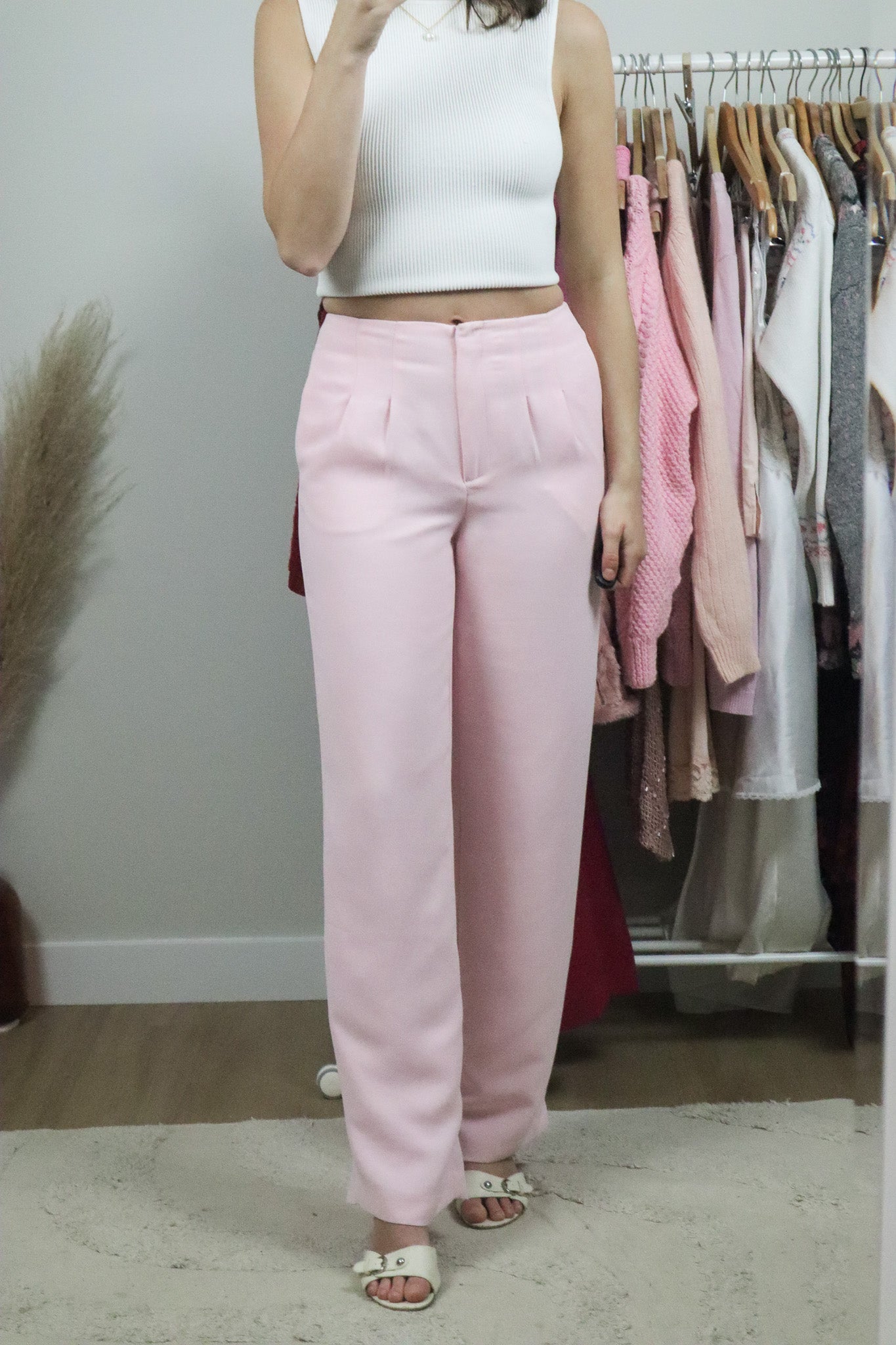 Vintage x Pink Trouser Pants (S)