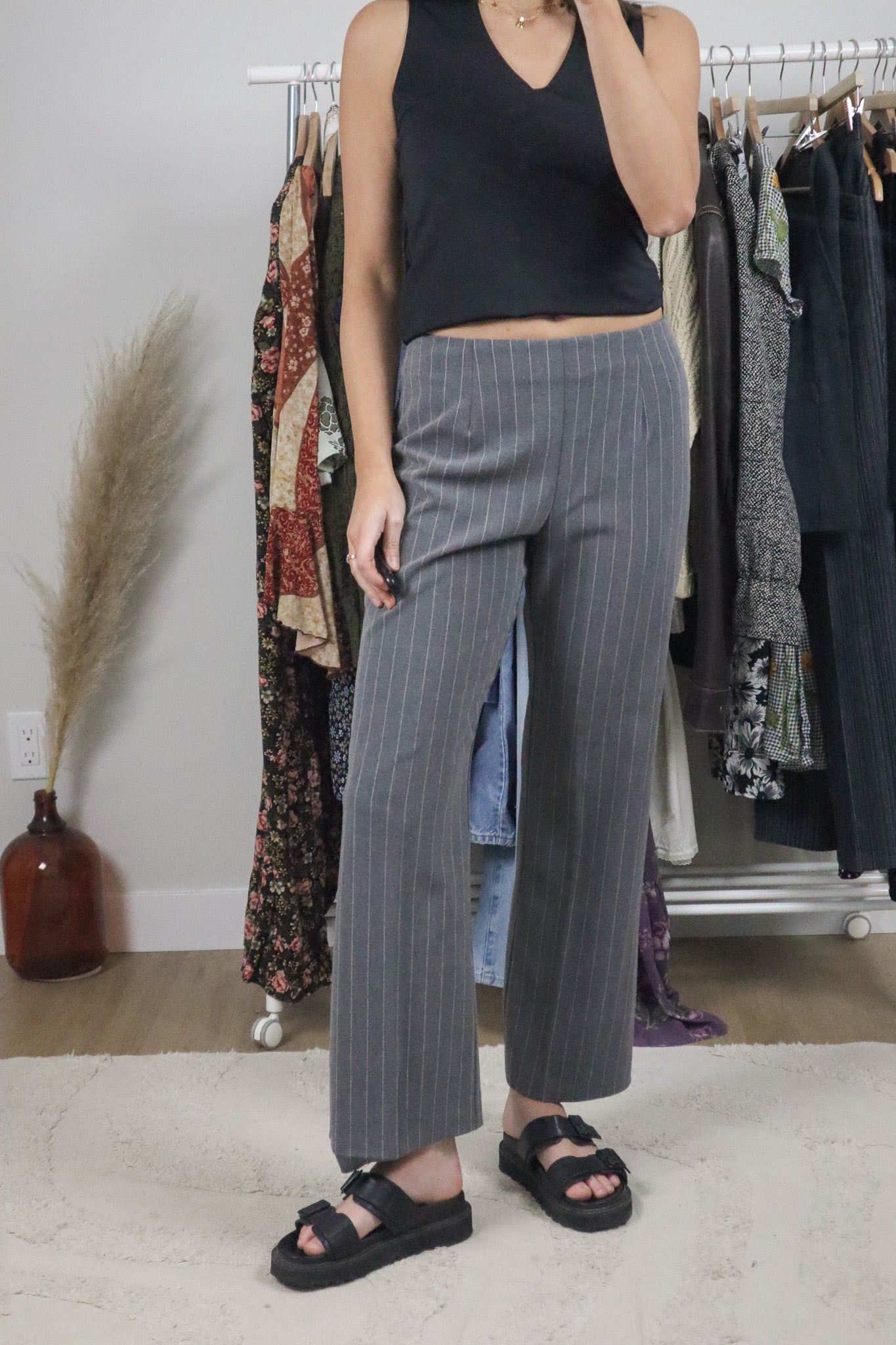 Made in Canada x Vintage x Pinstrip Trousers (4)