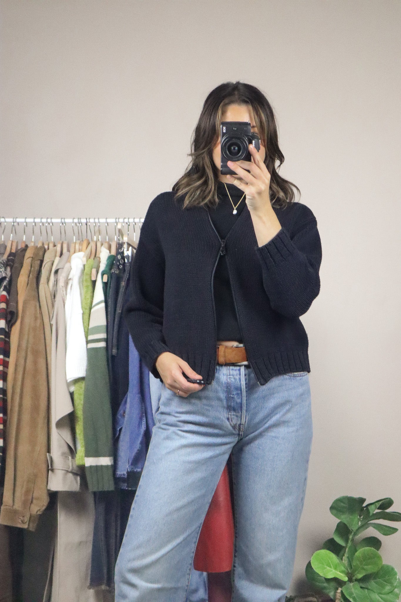 Vintage x Zip-Up Knit (XS/S)